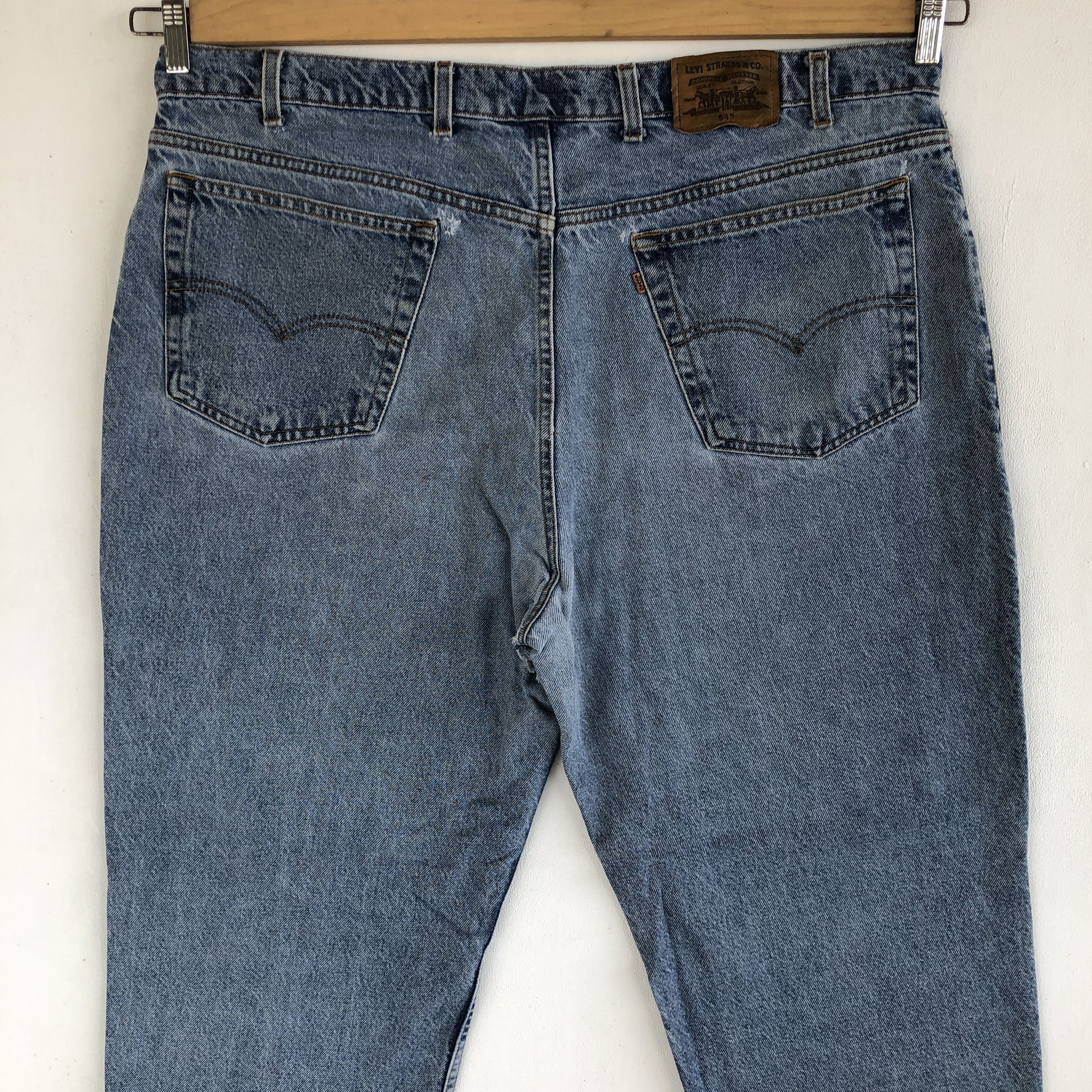 Levi's Vintage Levis Distressed Jeans Orange Tab Levi's 545 Denim Size US 40 / EU 56 - 6 Thumbnail