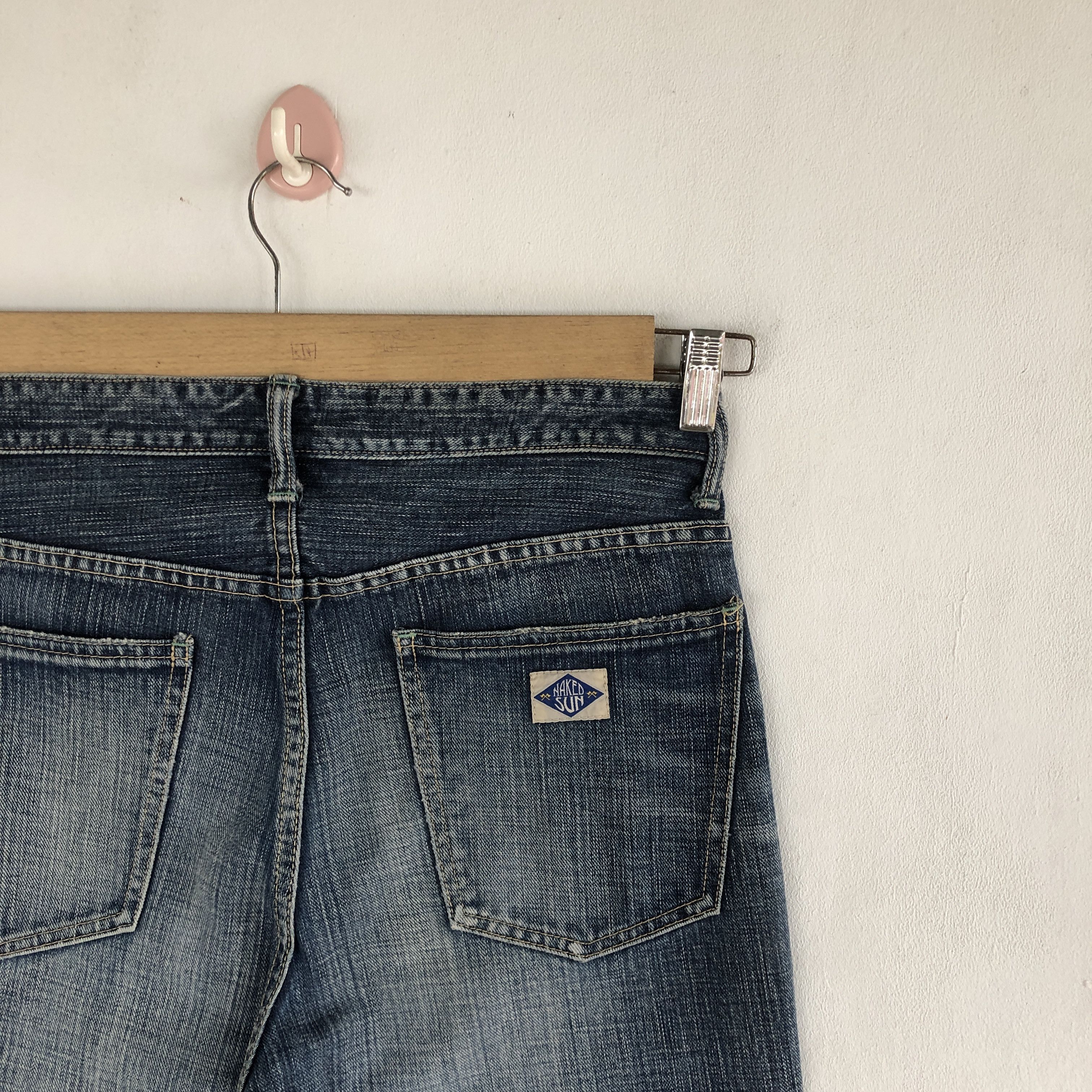 Japanese Brand Vintage Naked Sun Flare Jeans Japanese Harajuku Denim Size US 30 / EU 46 - 7 Thumbnail
