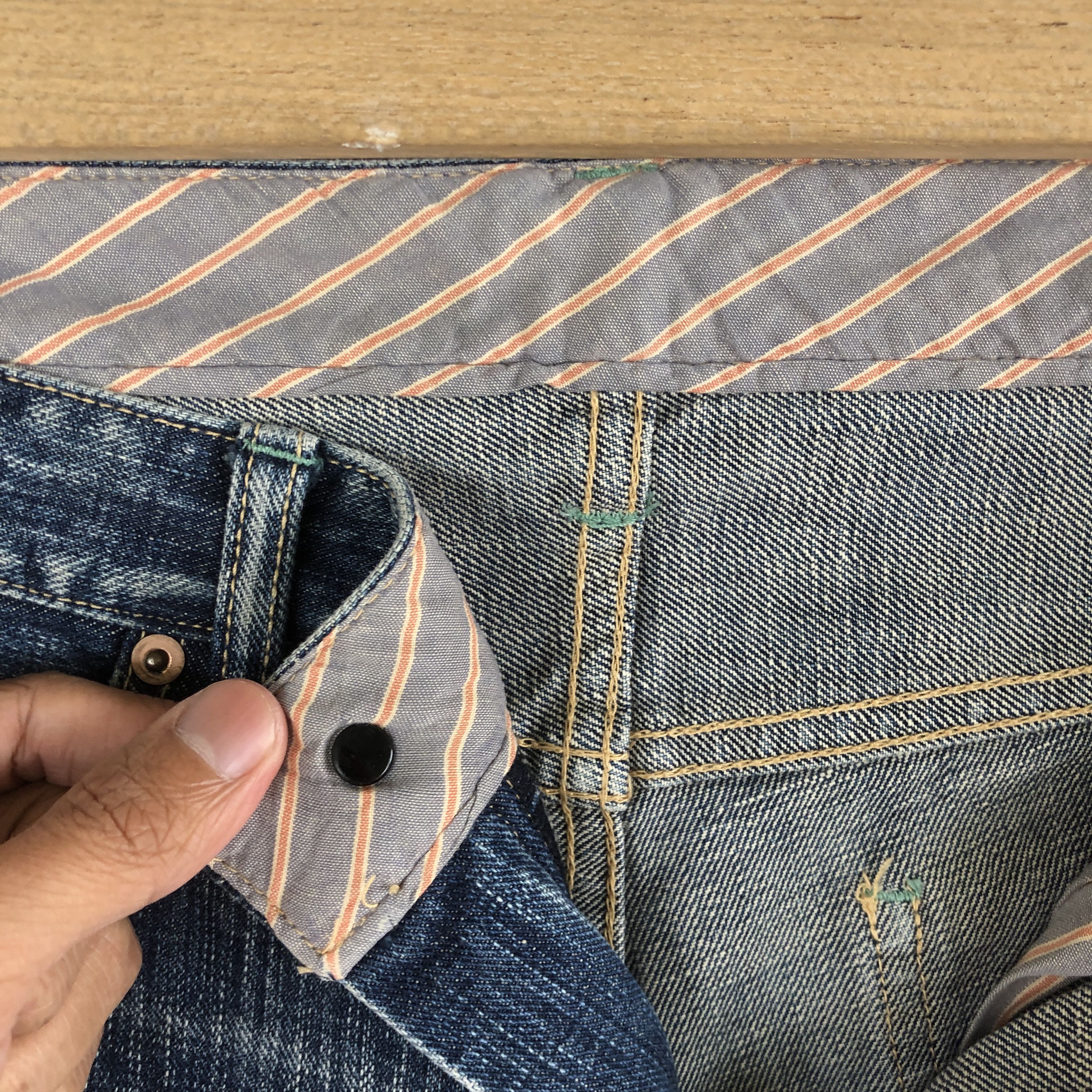 Japanese Brand Vintage Naked Sun Flare Jeans Japanese Harajuku Denim Size US 30 / EU 46 - 9 Thumbnail