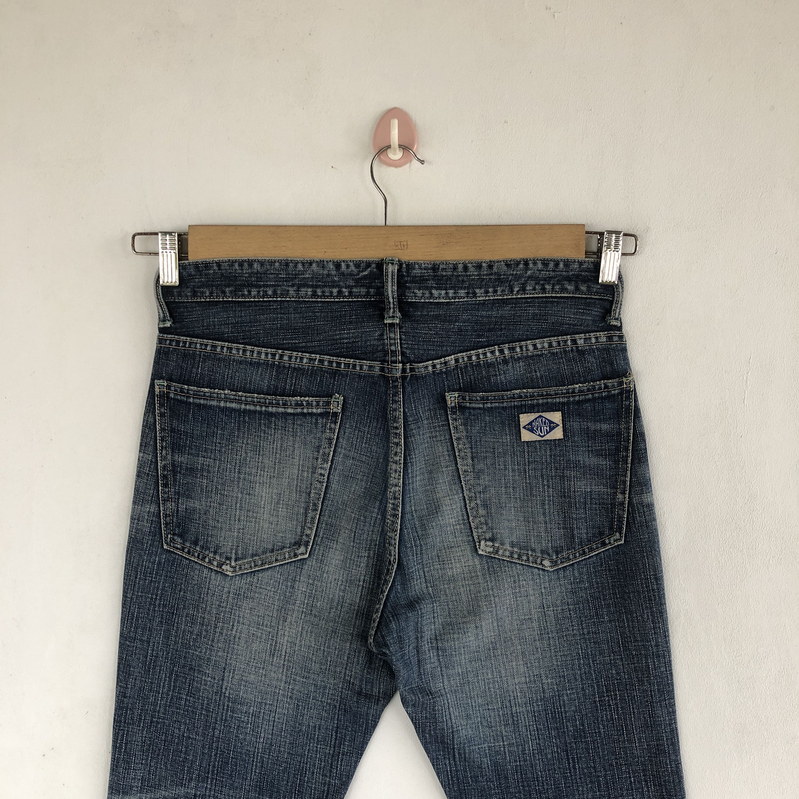 Japanese Brand Vintage Naked Sun Flare Jeans Japanese Harajuku Denim Size US 30 / EU 46 - 4 Thumbnail
