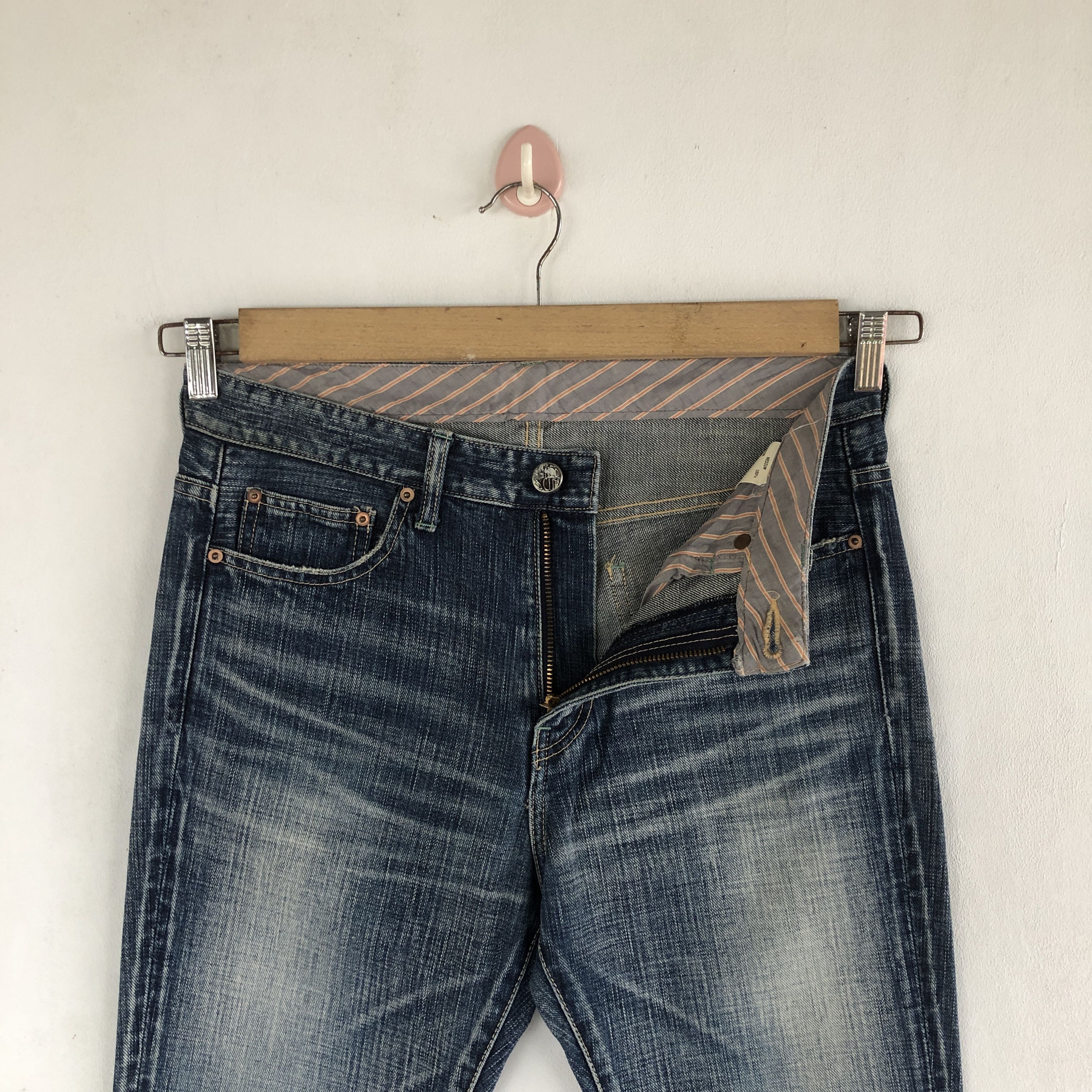 Japanese Brand Vintage Naked Sun Flare Jeans Japanese Harajuku Denim Size US 30 / EU 46 - 8 Thumbnail
