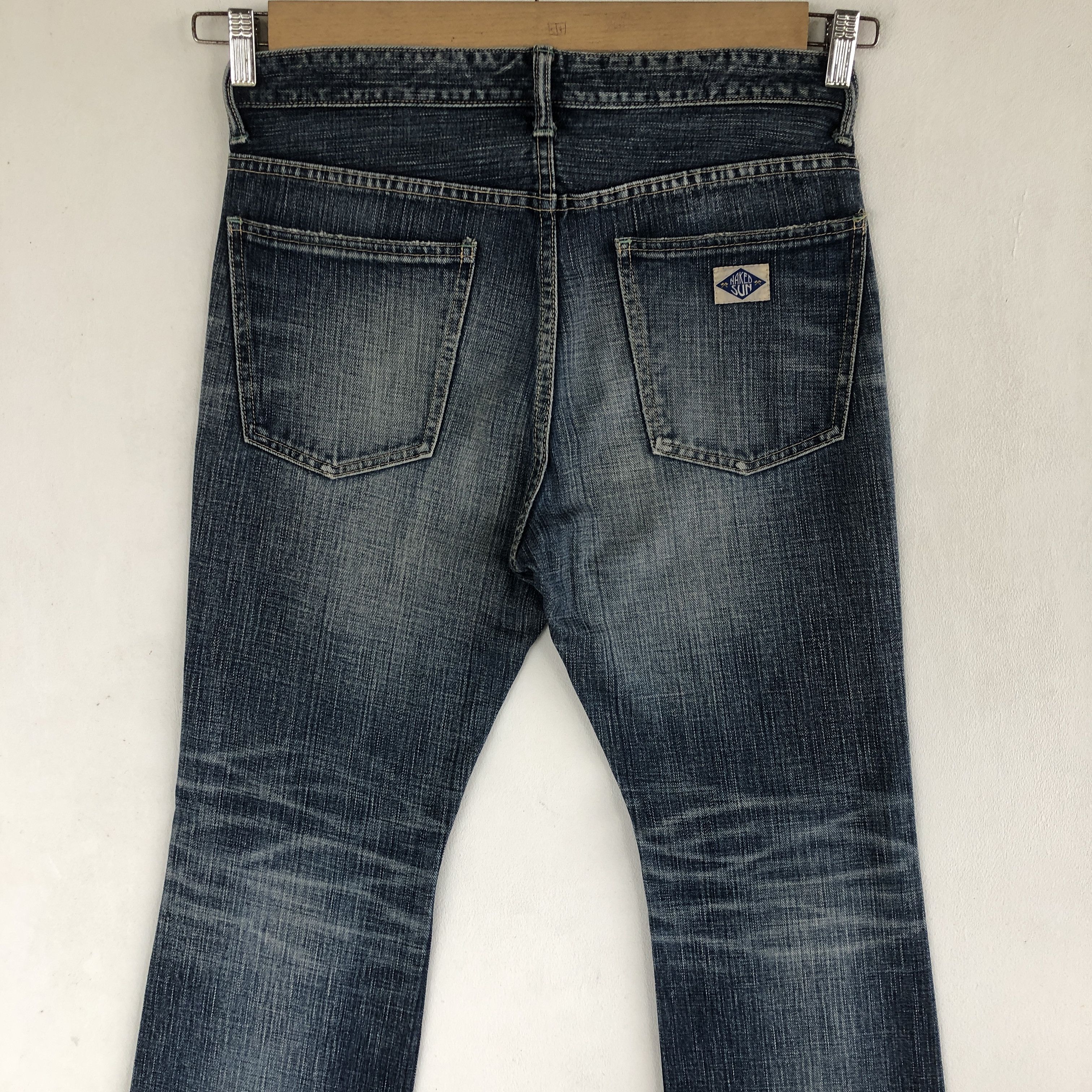 Japanese Brand Vintage Naked Sun Flare Jeans Japanese Harajuku Denim Size US 30 / EU 46 - 6 Thumbnail