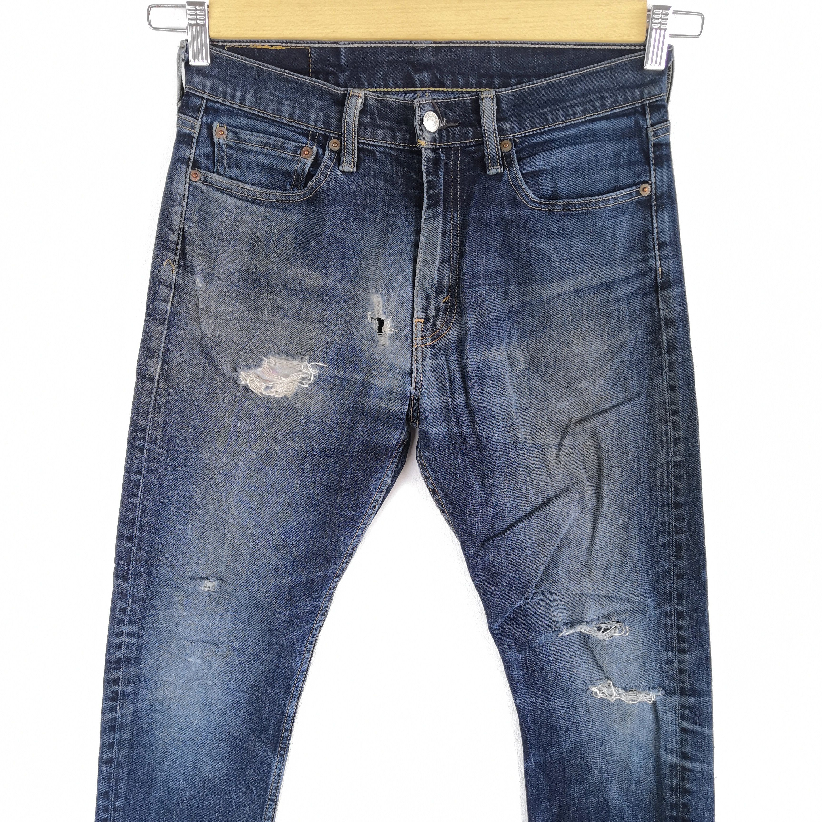 Levi's Vintage Levis Distressed Jeans Levi's 510 Ripped Denim Size US 30 / EU 46 - 4 Thumbnail