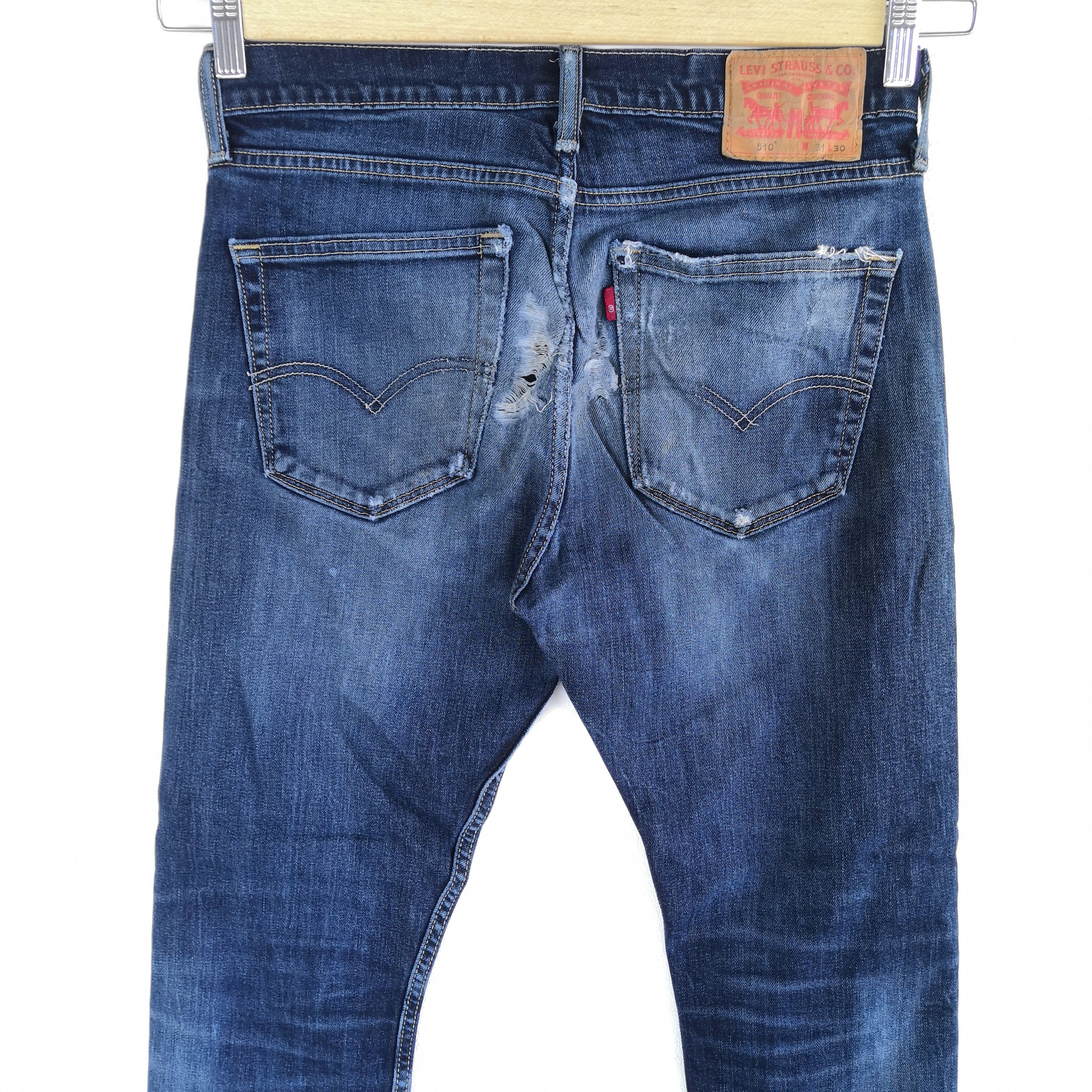 Levi's Vintage Levis Distressed Jeans Levi's 510 Ripped Denim Size US 30 / EU 46 - 6 Thumbnail