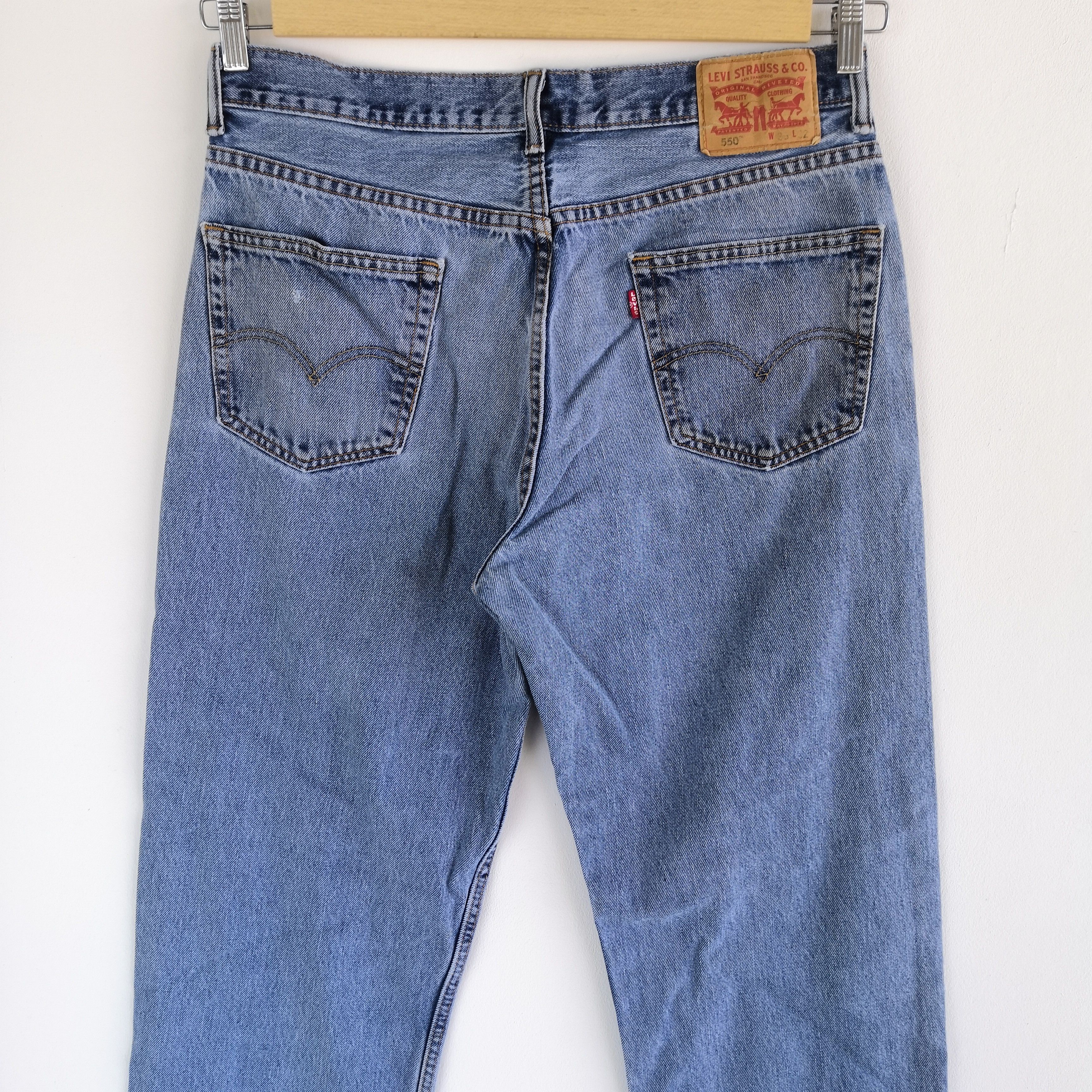 Levi's Vintage Levis Released Hem Jeans Levi's 550 Faded Denim Size US 34 / EU 50 - 7 Thumbnail
