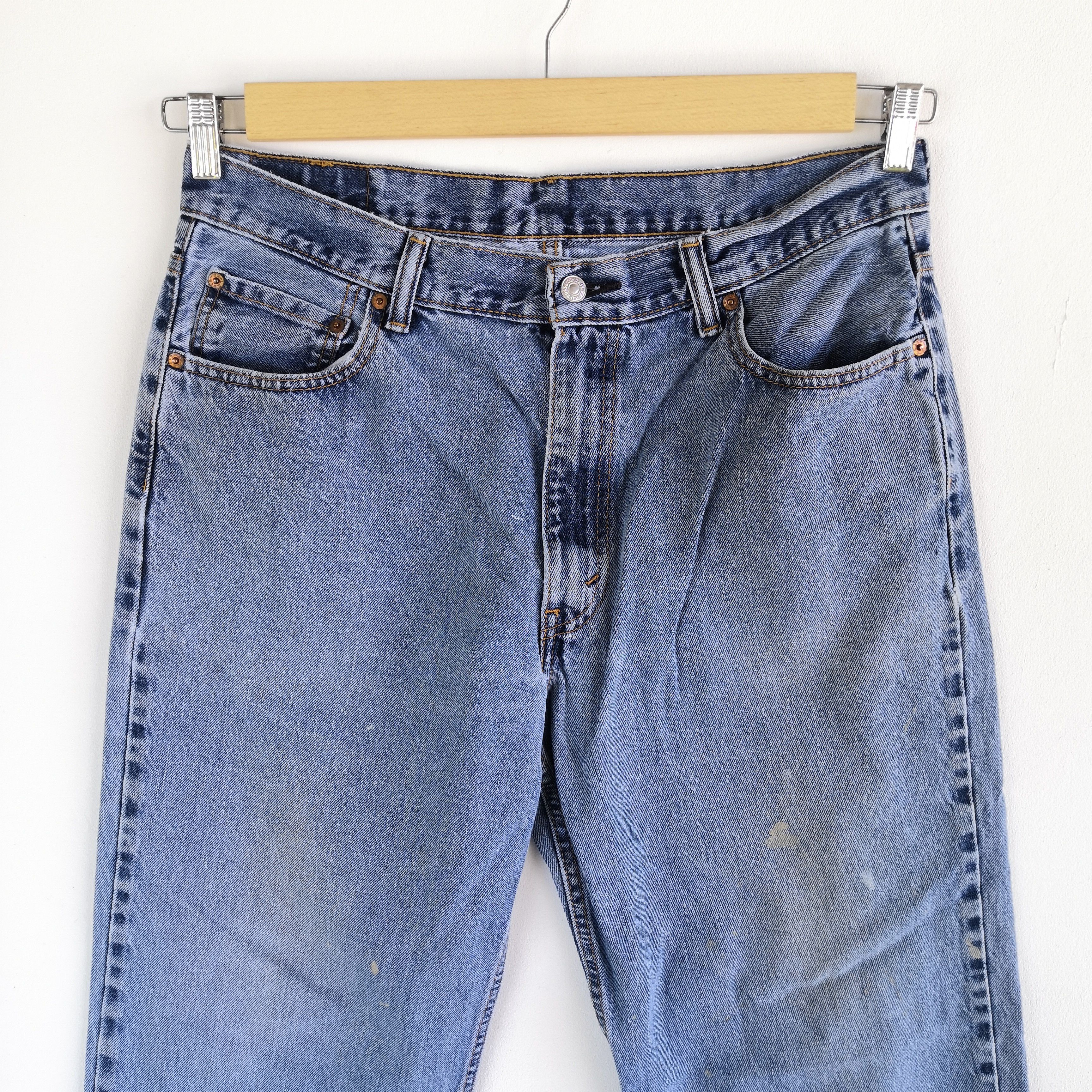 Levi's Vintage Levis Released Hem Jeans Levi's 550 Faded Denim Size US 34 / EU 50 - 3 Thumbnail