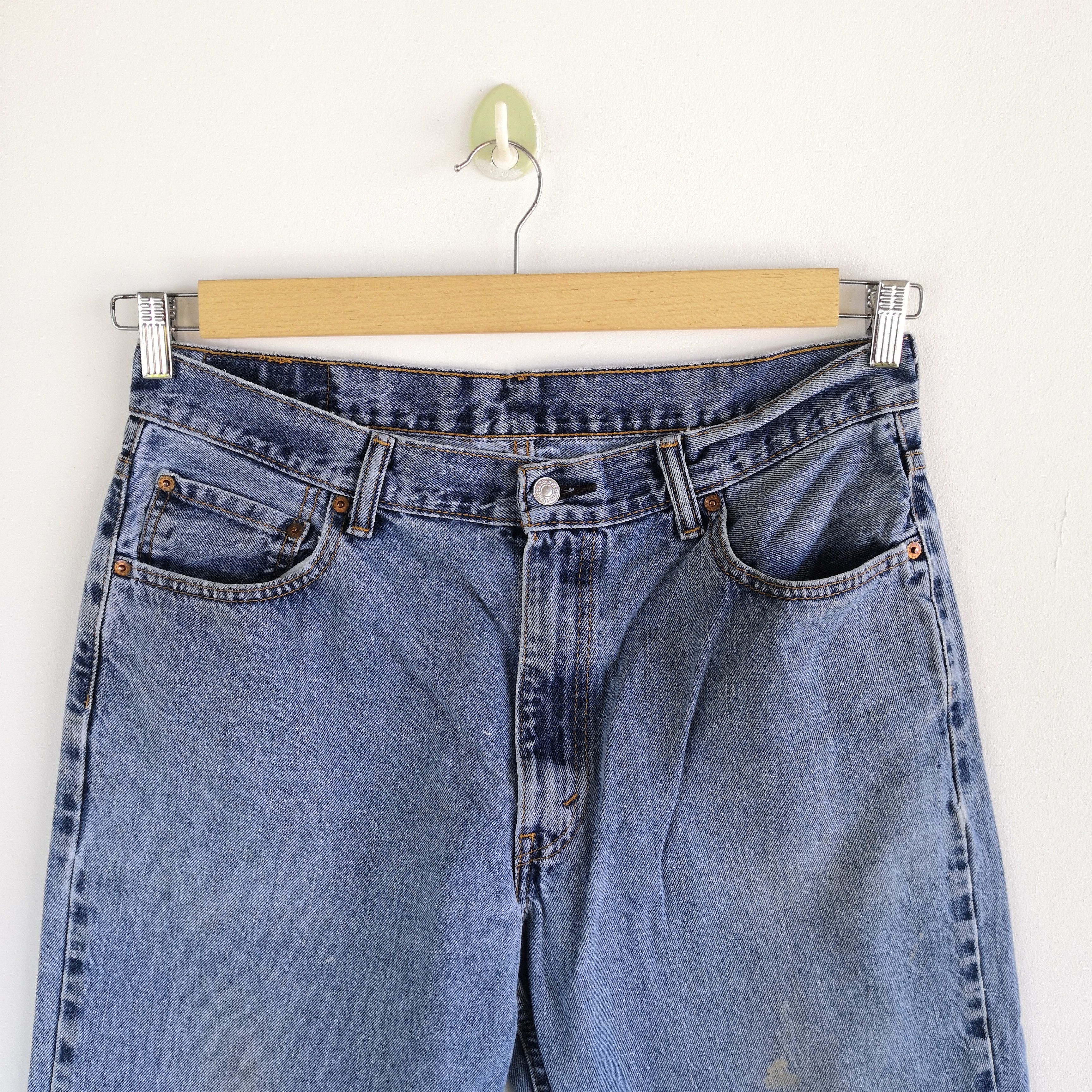 Levi's Vintage Levis Released Hem Jeans Levi's 550 Faded Denim Size US 34 / EU 50 - 5 Thumbnail