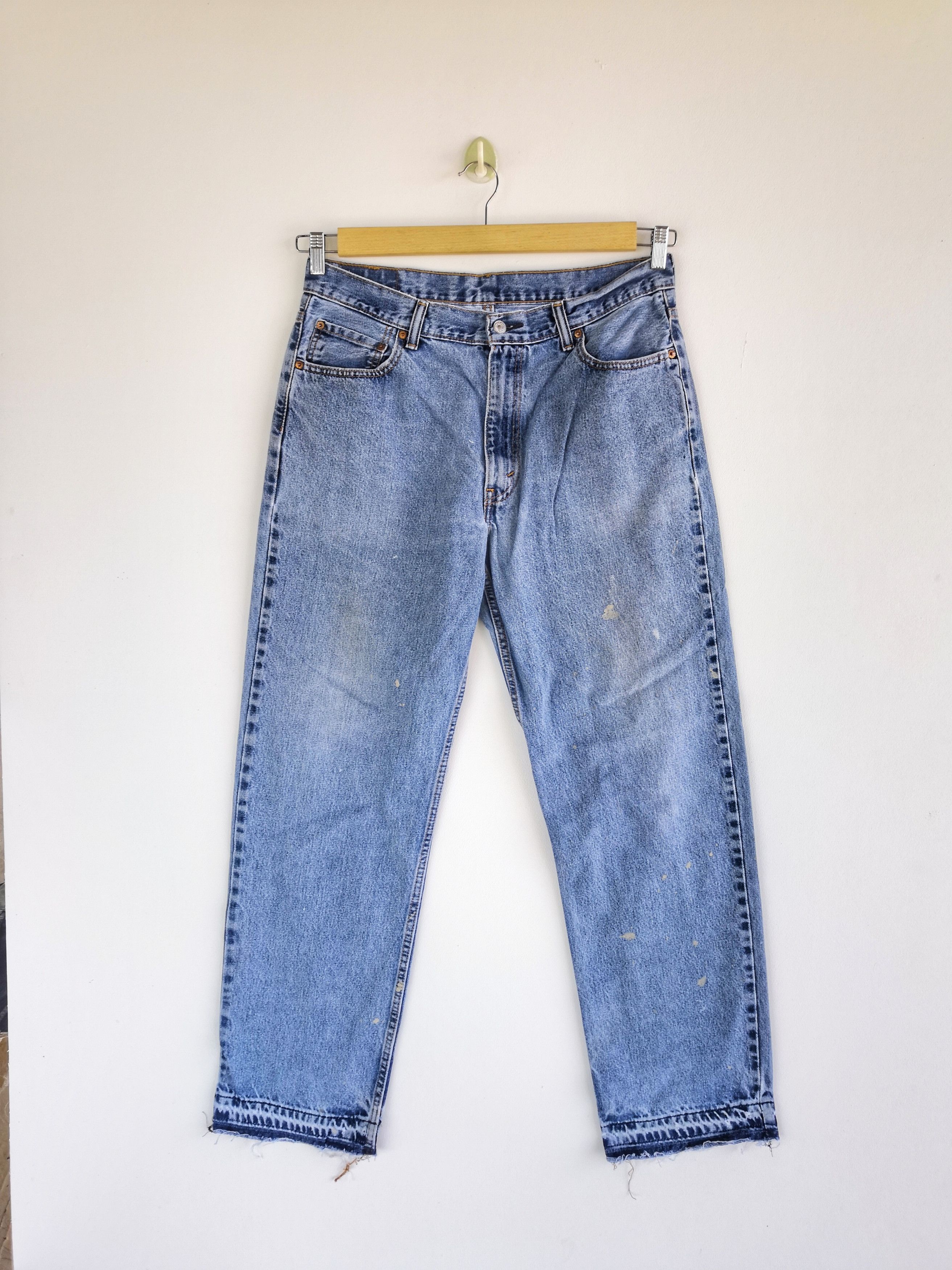 Levi's Vintage Levis Released Hem Jeans Levi's 550 Faded Denim Size US 34 / EU 50 - 1 Thumbnail