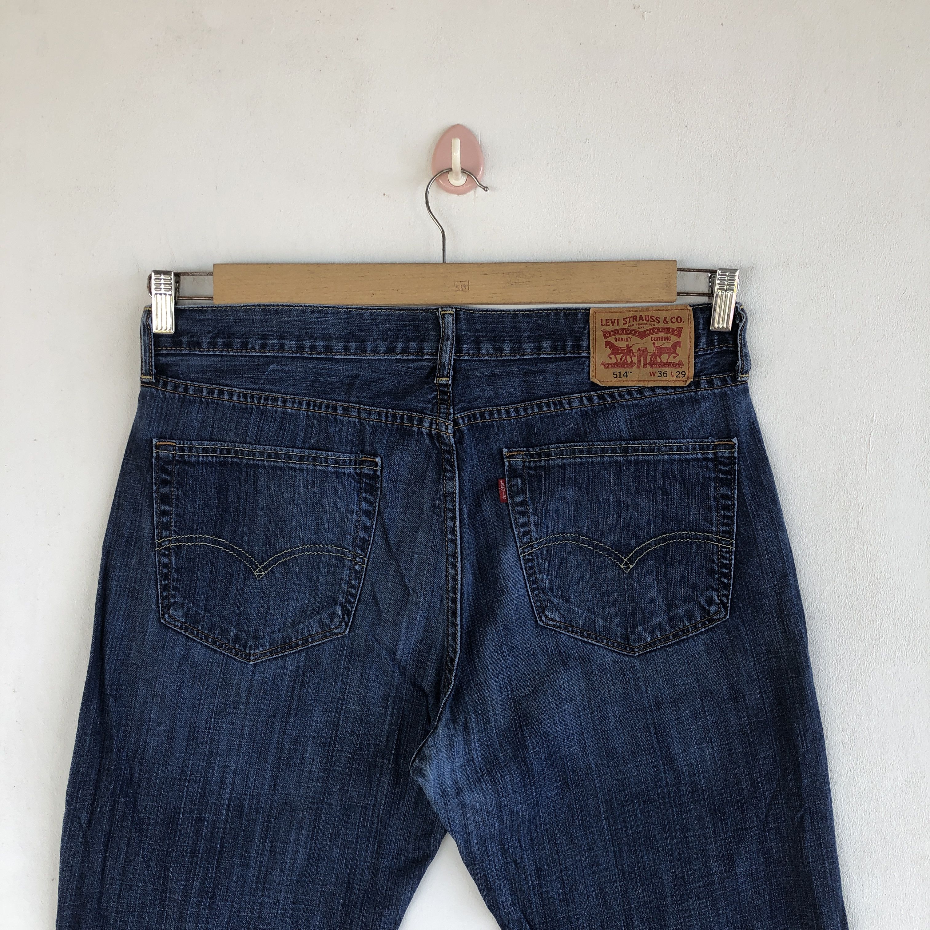Levi's Vintage Y2K Levis 514 Jeans Faded Levis Light Wash Denim Size US 34 / EU 50 - 4 Thumbnail