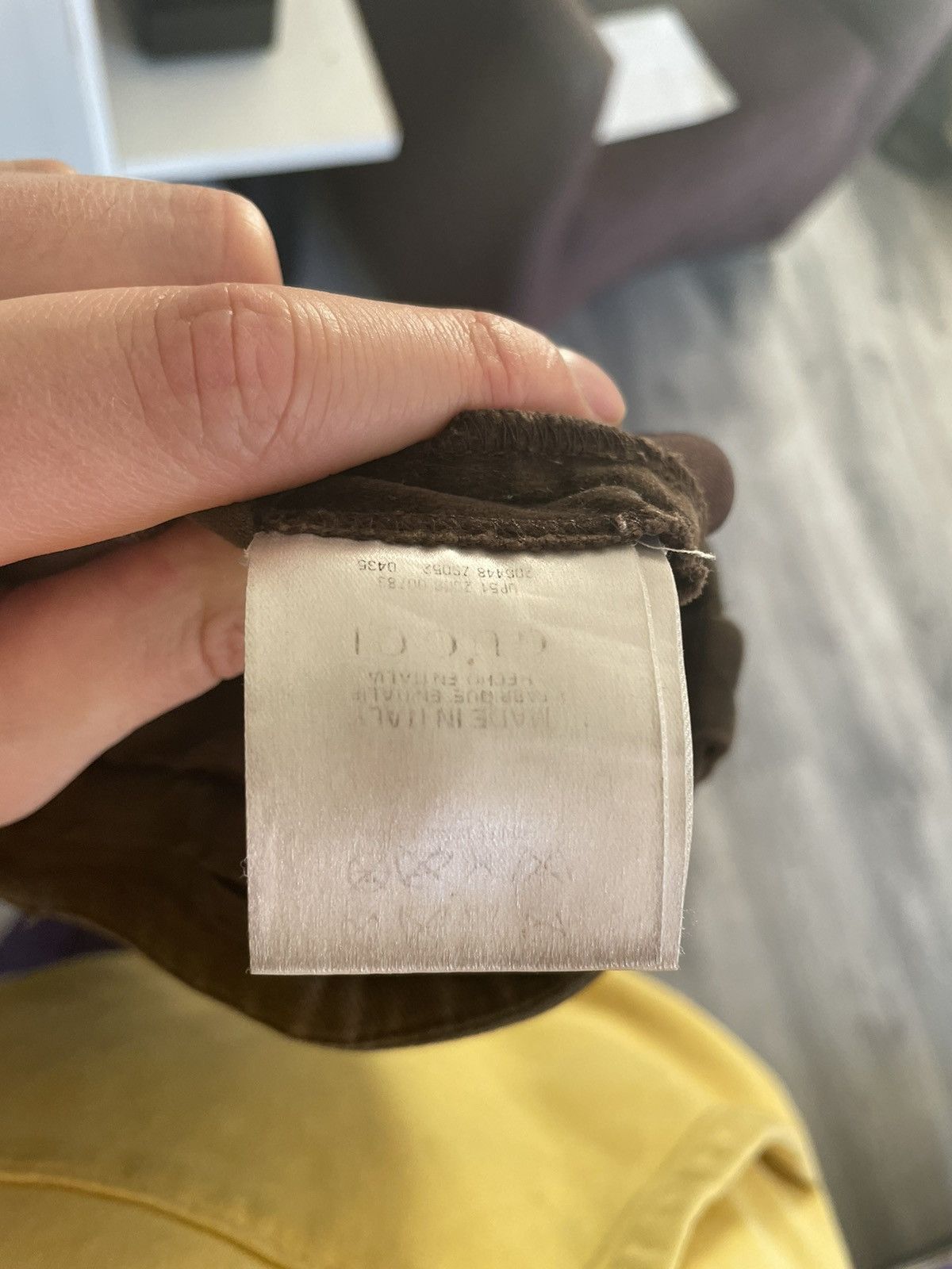 Gucci Brown Velvet Velours Pants with Suede Details Size US 28 / EU 44 - 7 Thumbnail