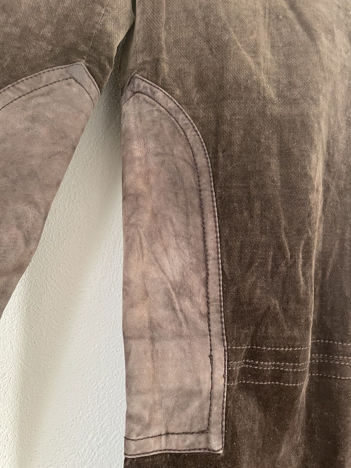 Gucci Brown Velvet Velours Pants with Suede Details Size US 28 / EU 44 - 5 Thumbnail