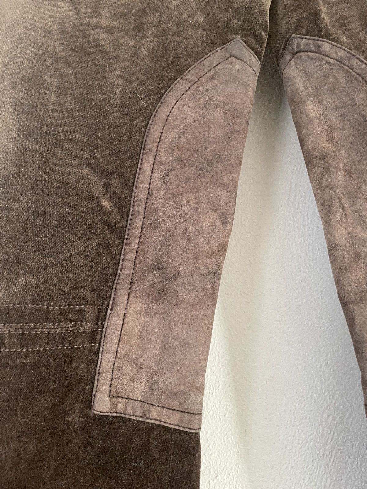 Gucci Brown Velvet Velours Pants with Suede Details Size US 28 / EU 44 - 4 Thumbnail