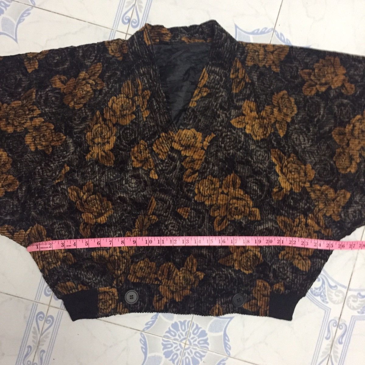 Japanese Brand Fullprint Flowers Cardigan Kimono MADE IN JAPAN Size US S / EU 44-46 / 1 - 16 Thumbnail