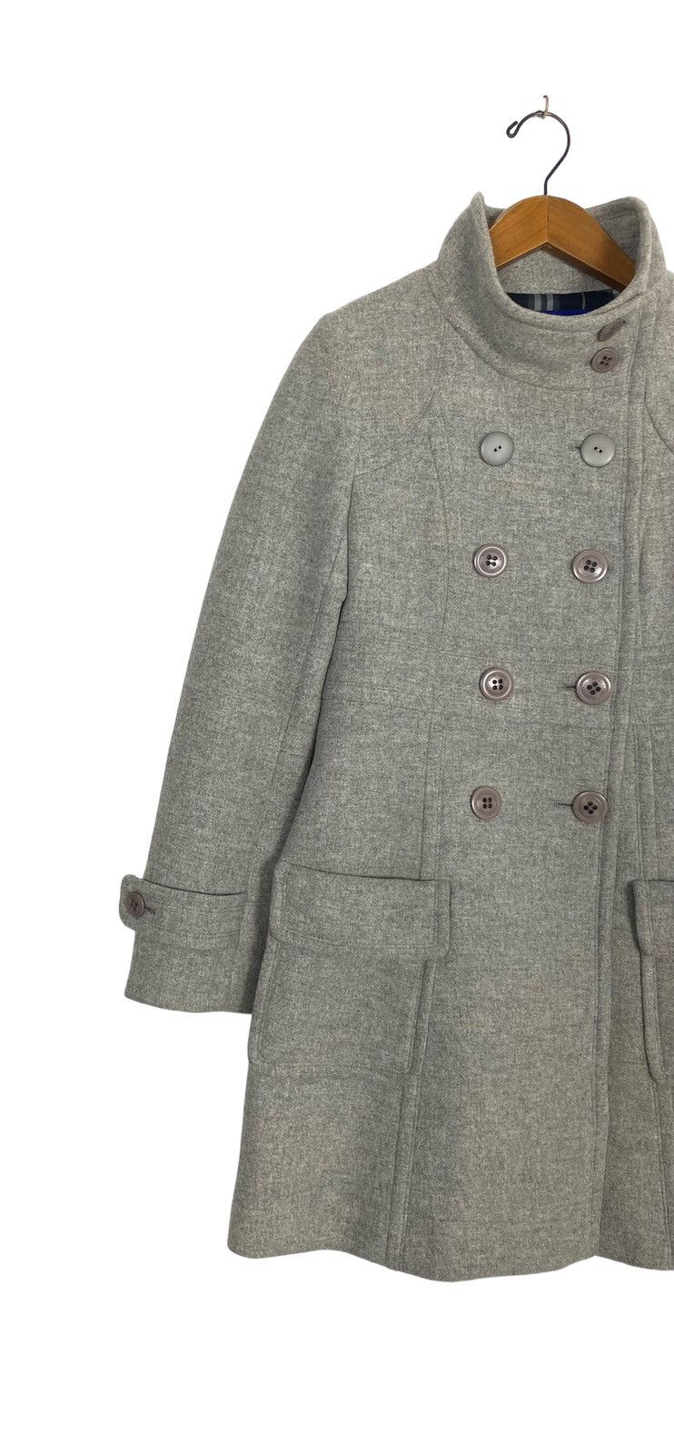 Burberry Rare‼️ Burberry Blue Label Double Breasted Wool Coat Size S / US 4 / IT 40 - 3 Thumbnail