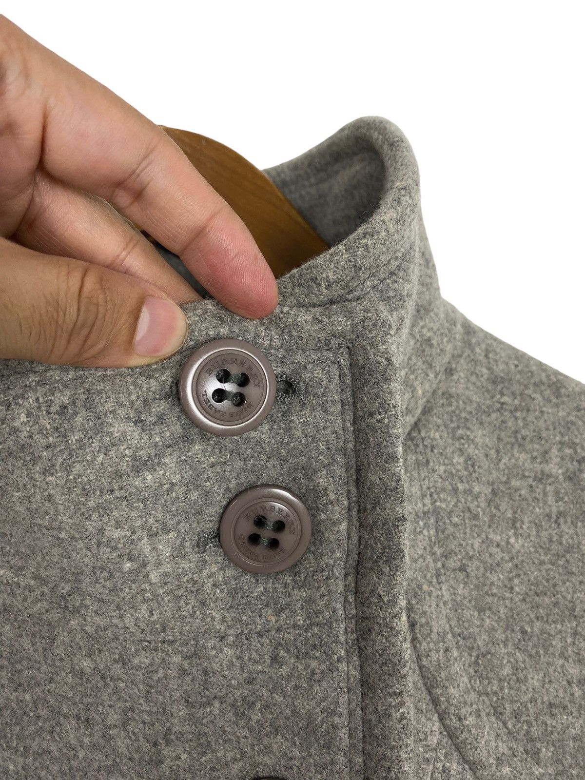 Burberry Rare‼️ Burberry Blue Label Double Breasted Wool Coat Size S / US 4 / IT 40 - 9 Thumbnail