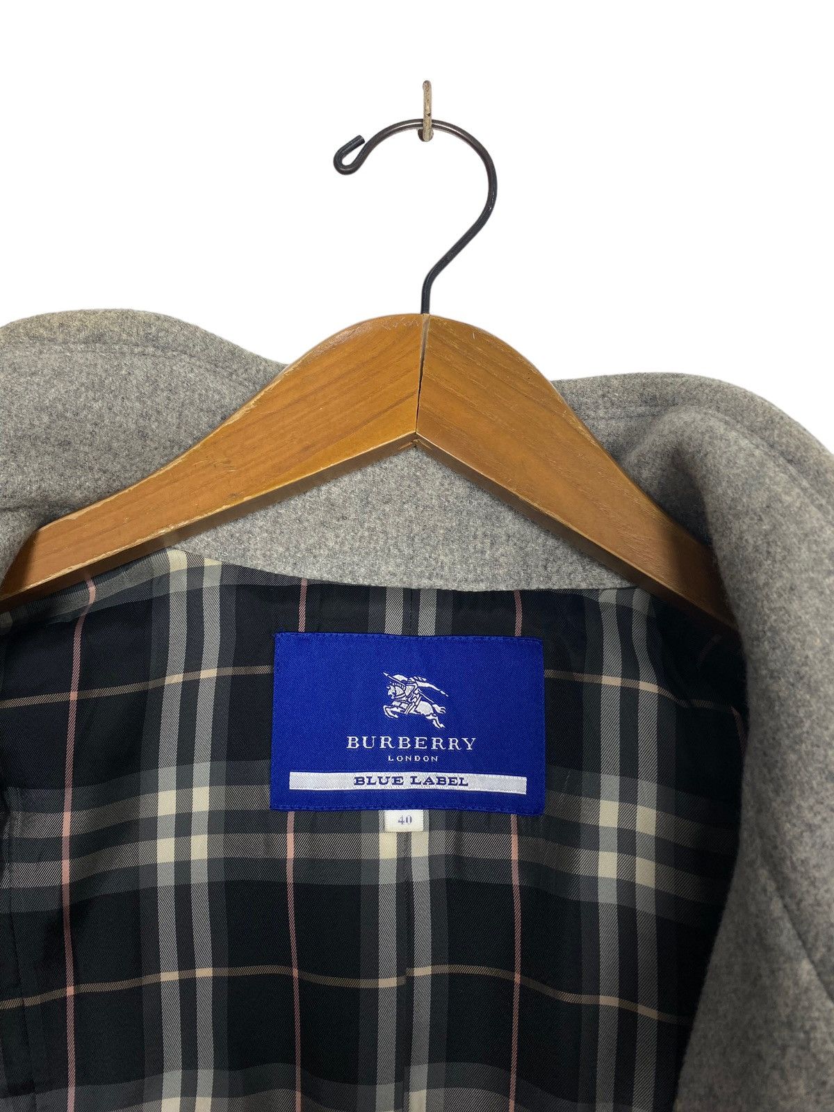 Burberry Rare‼️ Burberry Blue Label Double Breasted Wool Coat Size S / US 4 / IT 40 - 6 Thumbnail