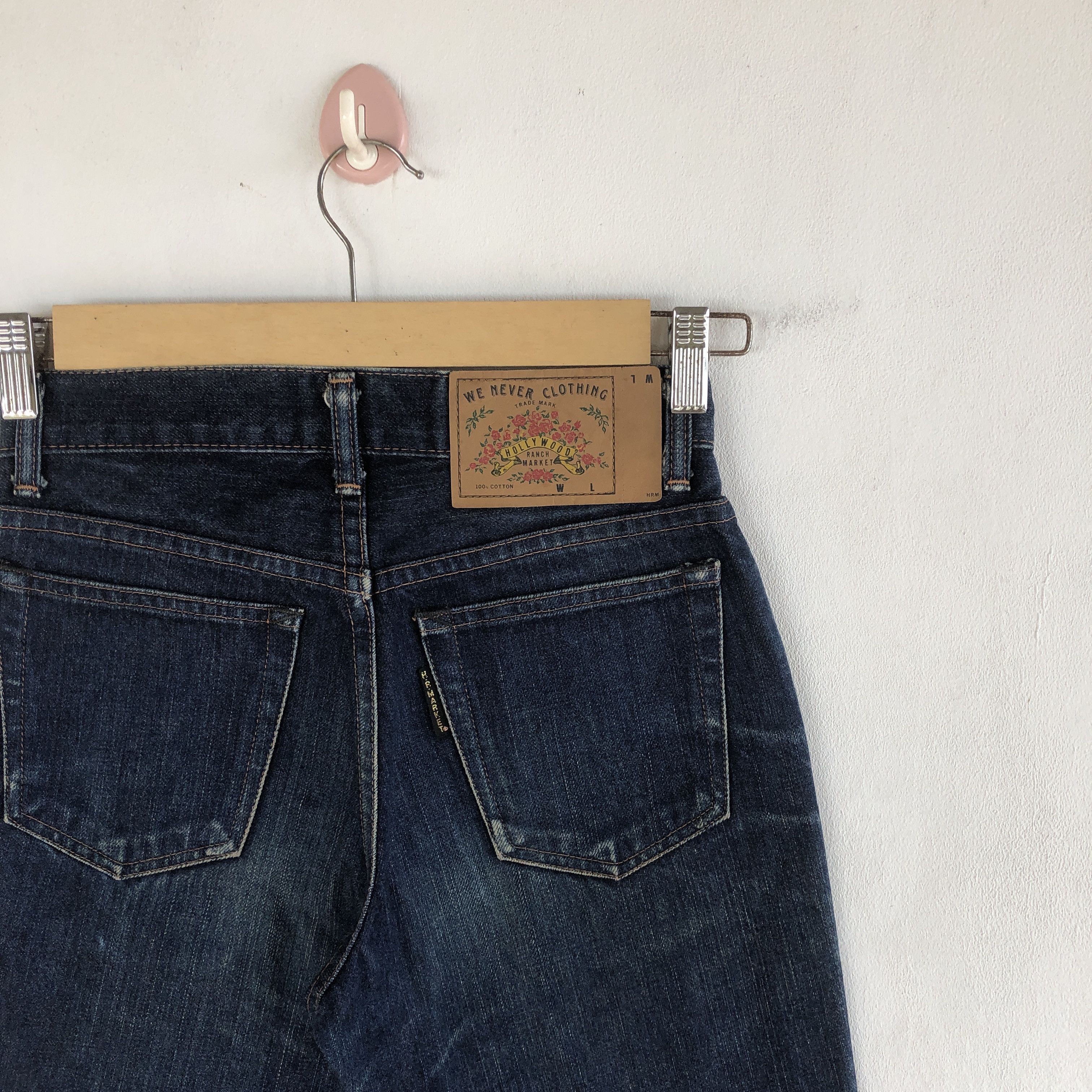 HOLLYWOOD RANCH MARKET Vintage Hollywood Ranch Market Jeans Boot Cut Flare Denim Size 26" / US 2 / IT 38 - 6 Thumbnail