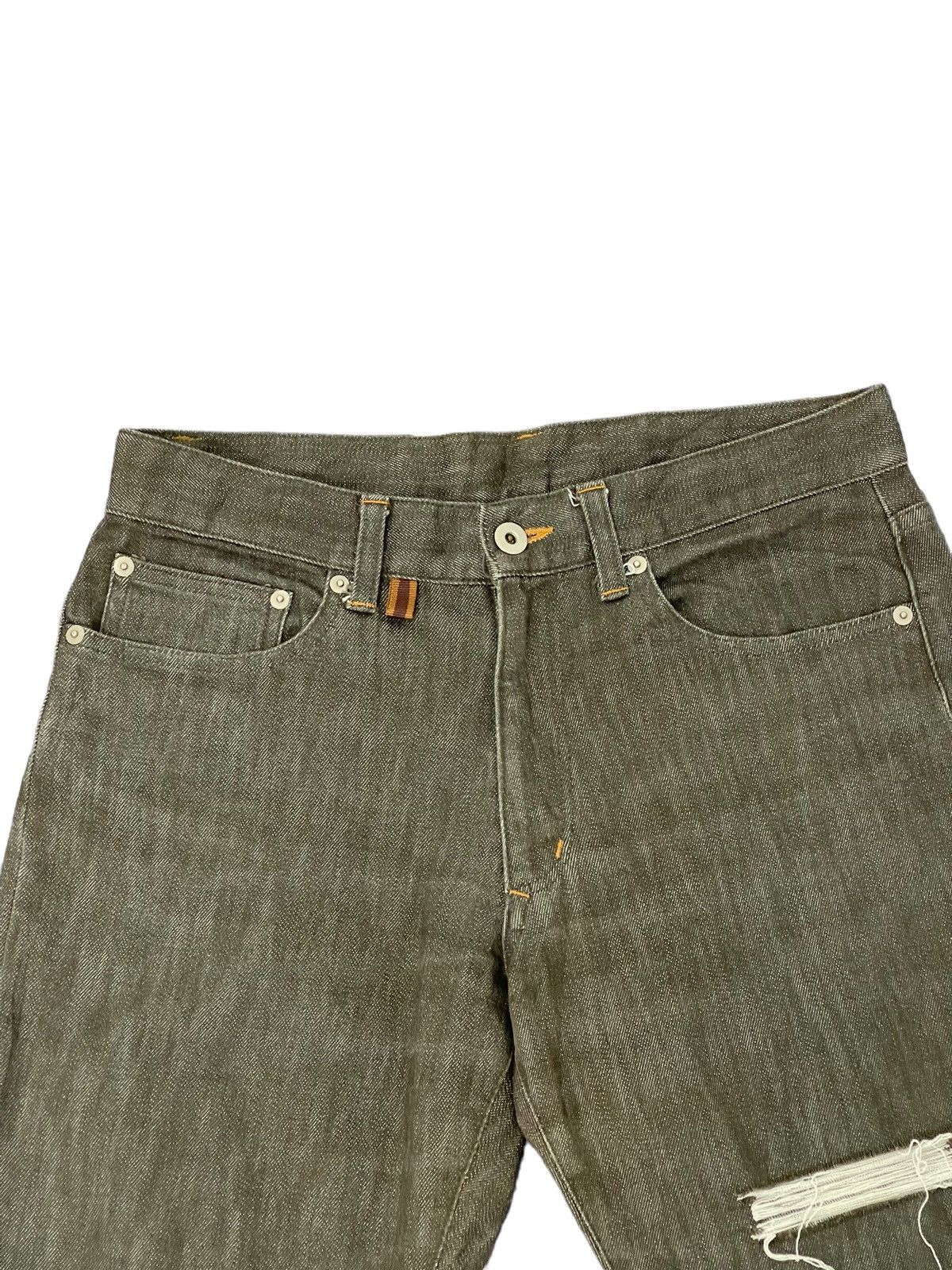 Japanese Brand Flare Jeans Men’s Melrose Distress Stretch Denim 5🟦2 Size US 30 / EU 46 - 8 Thumbnail