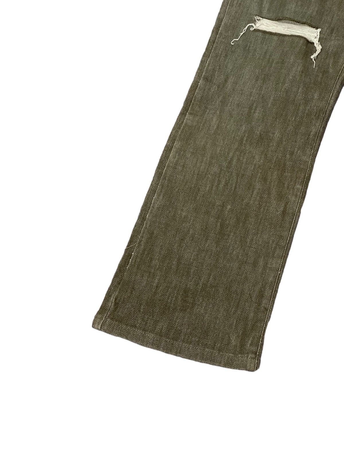Japanese Brand Flare Jeans Men’s Melrose Distress Stretch Denim 5🟦2 Size US 30 / EU 46 - 5 Thumbnail