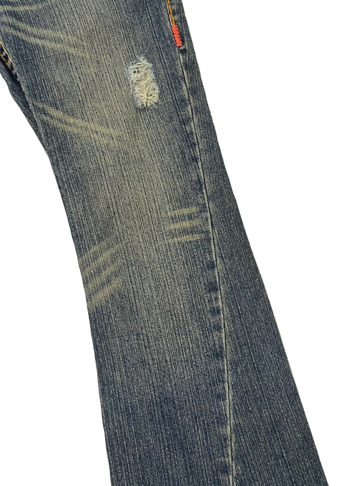 Japanese Brand Flare Jeans True Religion USA Distress Denim Boot Cut 5🟦2 Size US 27 - 7 Thumbnail