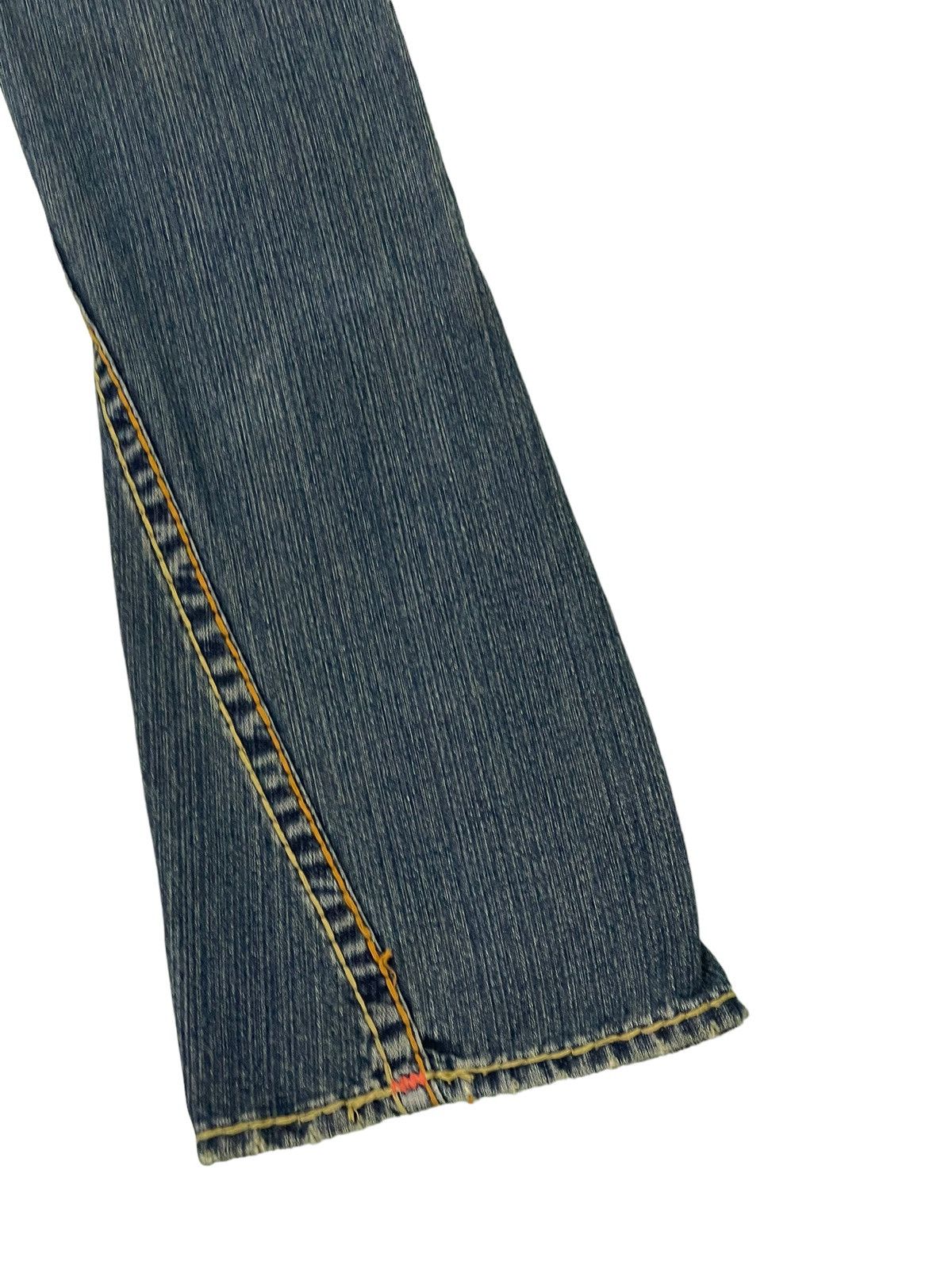 Japanese Brand Flare Jeans True Religion USA Distress Denim Boot Cut 5🟦2 Size US 27 - 15 Thumbnail