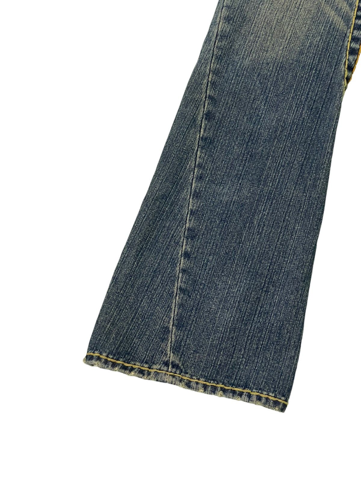 Japanese Brand Flare Jeans True Religion USA Distress Denim Boot Cut 5🟦2 Size US 27 - 5 Thumbnail