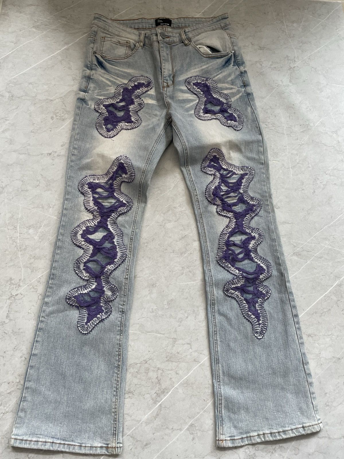 EPTM. Skeleton flare denim 34 Size US 34 / EU 50 - 1 Thumbnail