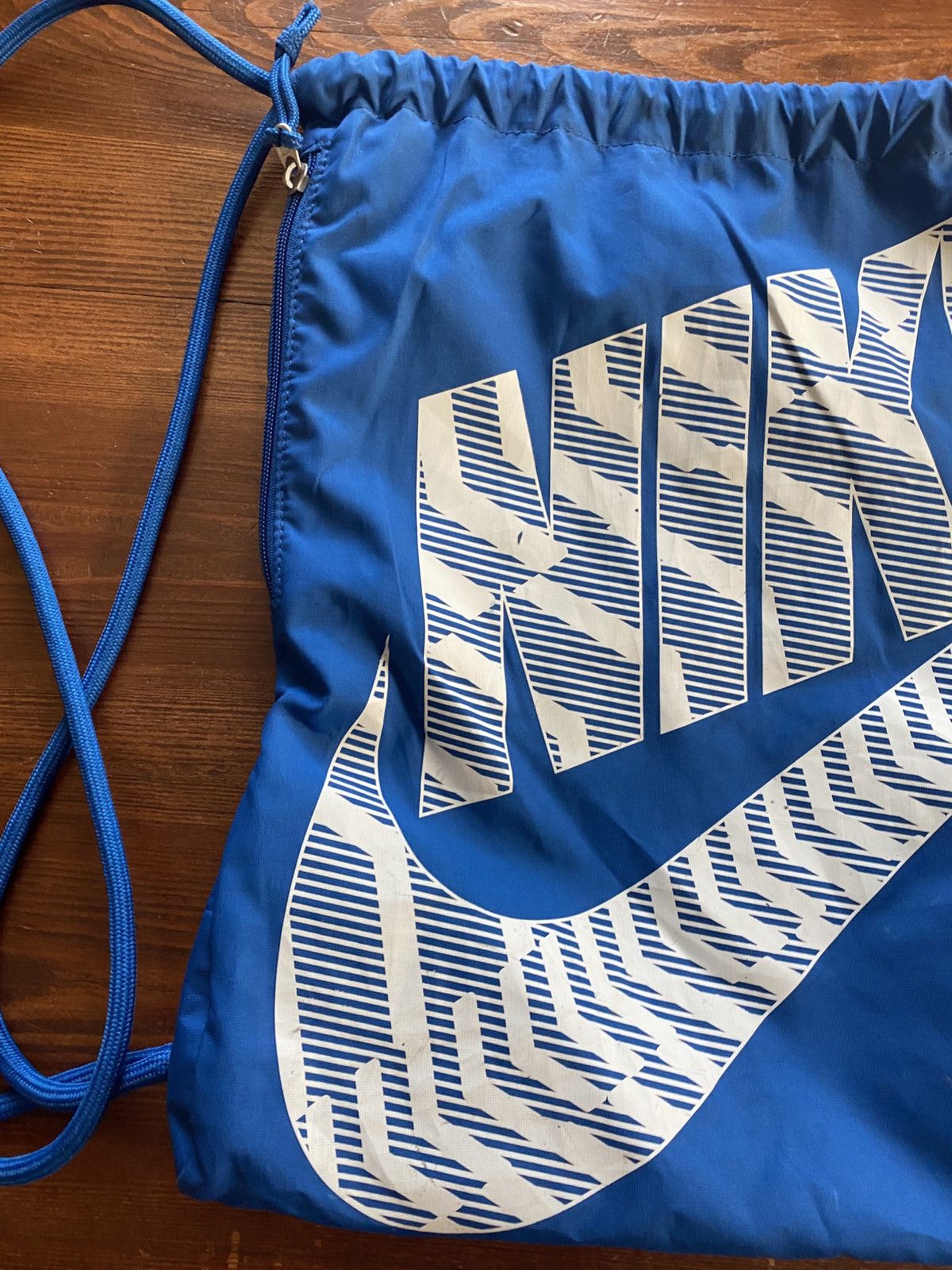 Nike Nike Blue Drawstring Backpack Bag Size ONE SIZE - 2 Thumbnail