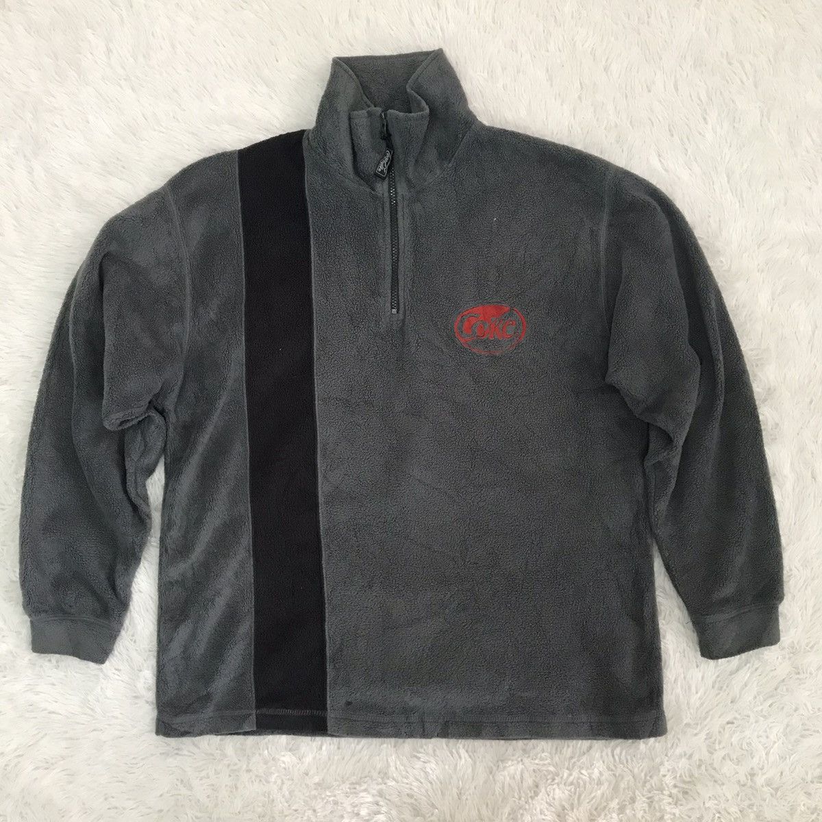 Coca Cola Fleece Half Zip Sweatshirt/Sweater