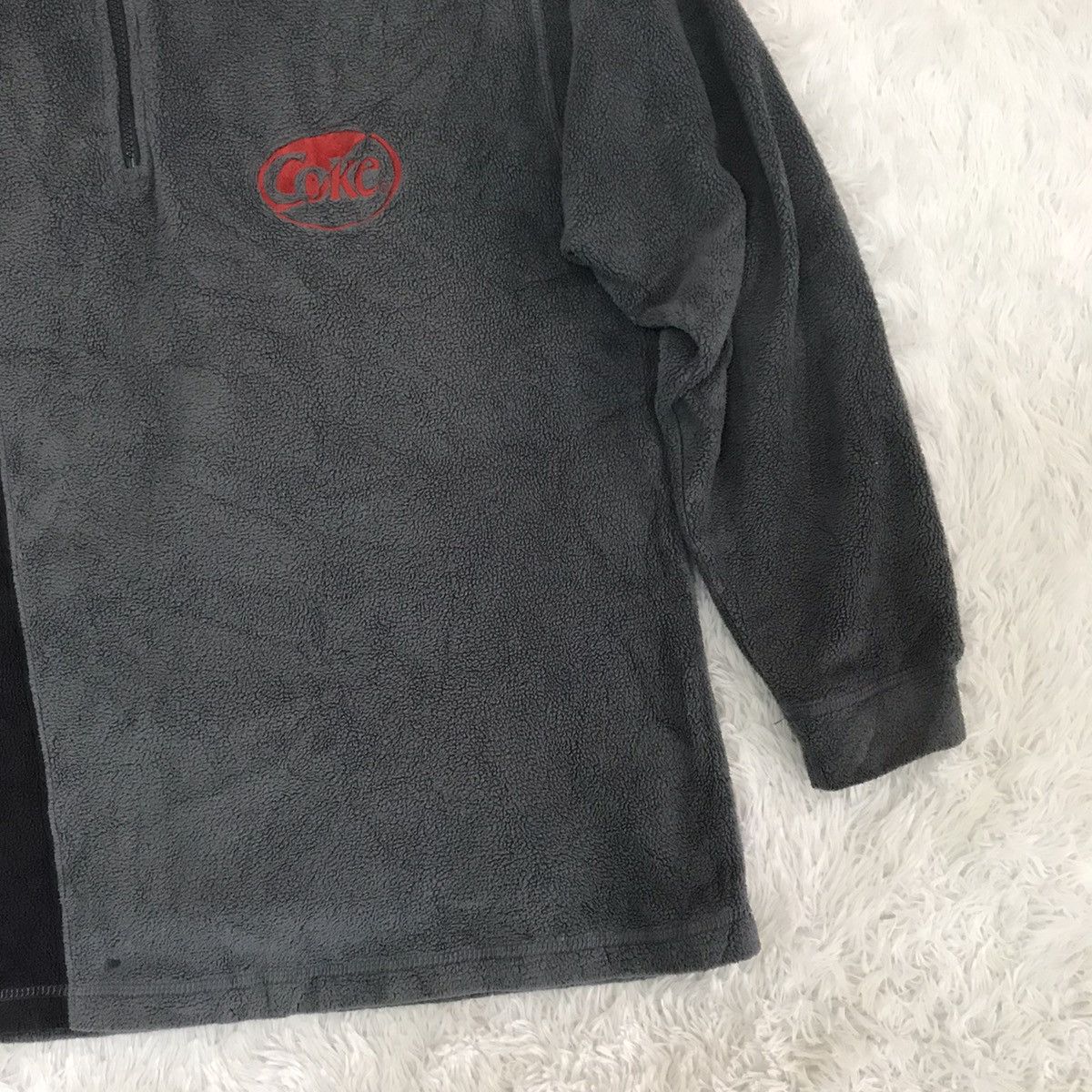 Coca Cola Coca Cola Fleece Half Zip Sweatshirt/Sweater Size US L / EU 52-54 / 3 - 3 Thumbnail
