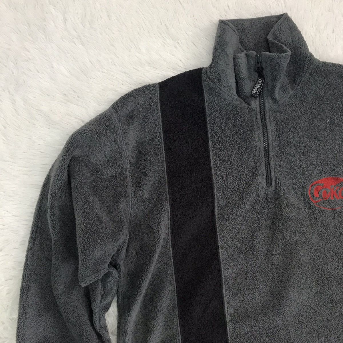 Coca Cola Coca Cola Fleece Half Zip Sweatshirt/Sweater Size US L / EU 52-54 / 3 - 5 Thumbnail
