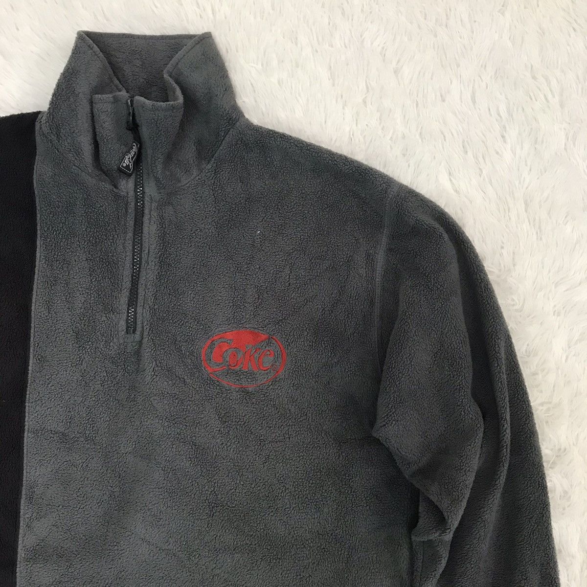 Coca Cola Coca Cola Fleece Half Zip Sweatshirt/Sweater Size US L / EU 52-54 / 3 - 4 Thumbnail