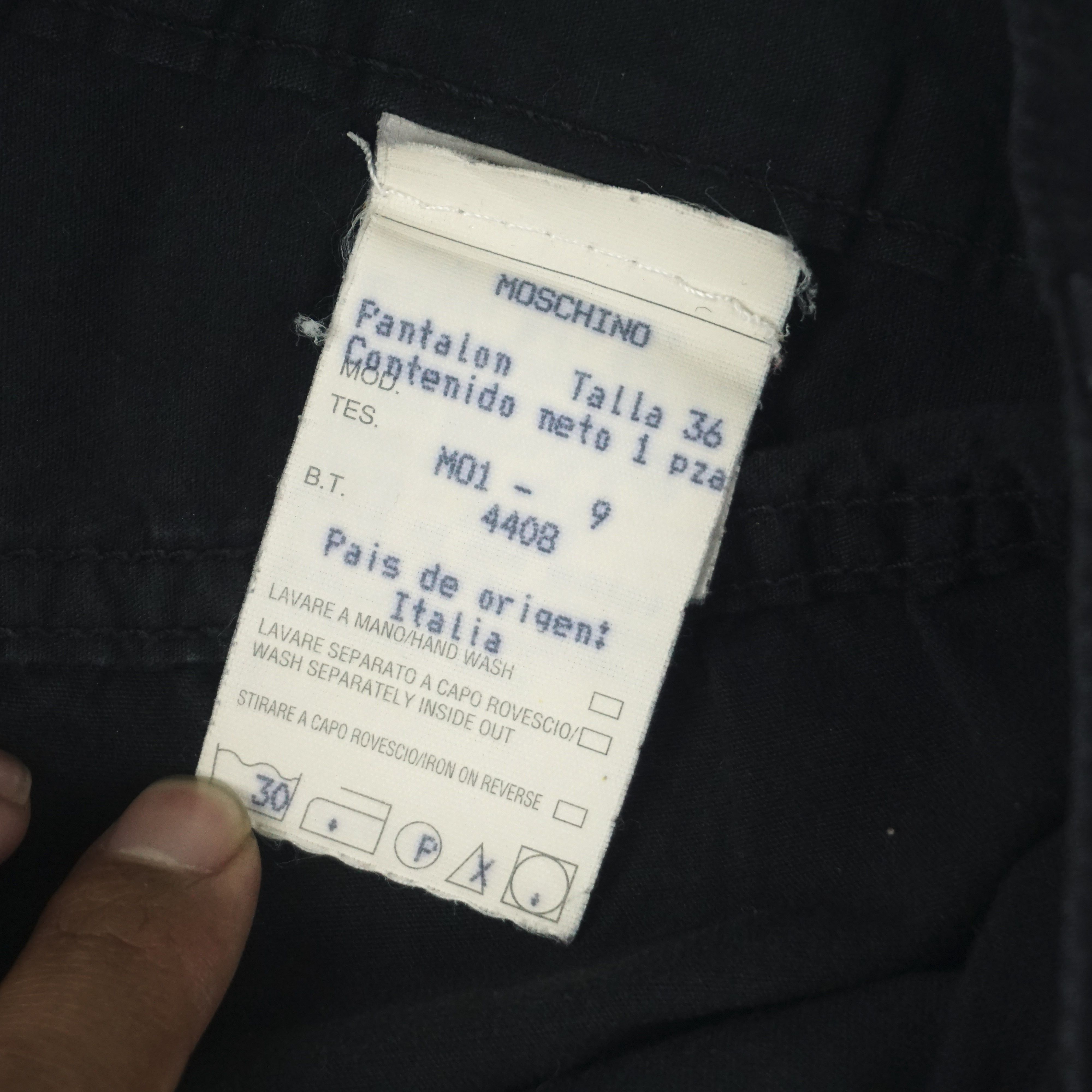 Moschino *NoTariff Moschino Peace Pants Black Size US 36 / EU 52 - 6 Thumbnail