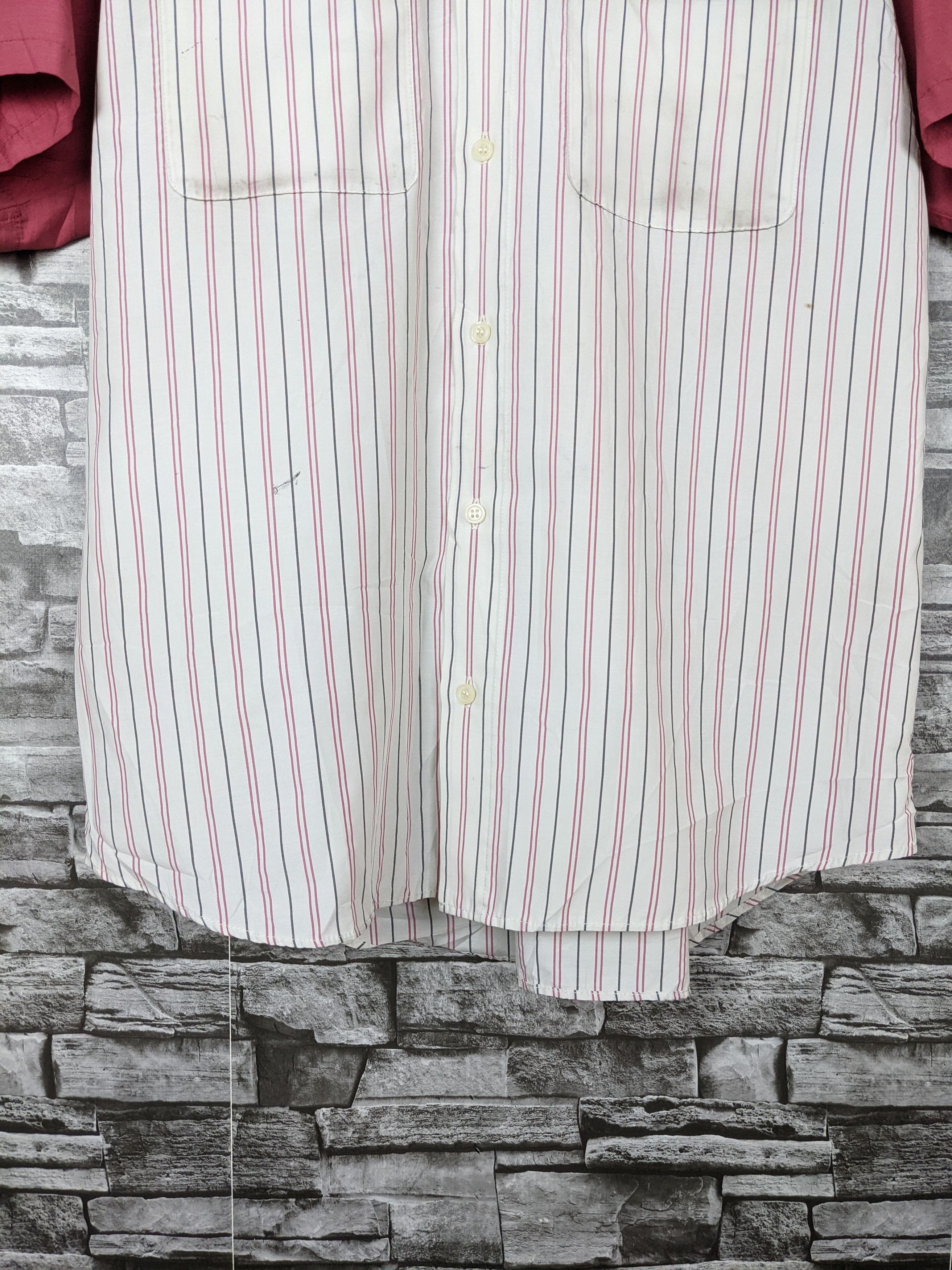Vintage Vintage Eneos Workers Shirt Button Ups Stripes Oxfords Size US L / EU 52-54 / 3 - 6 Thumbnail
