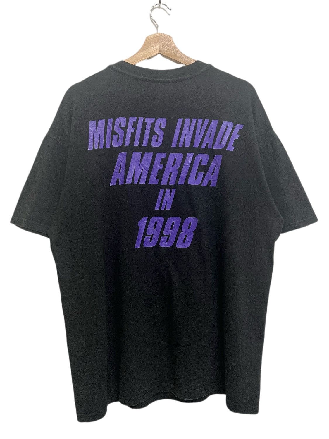 Band Tees Vintage Misfits Mars Attack USA Limited Tour 1998 Tee Size US L / EU 52-54 / 3 - 4 Thumbnail