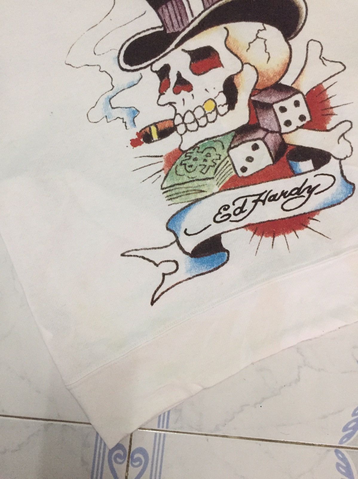 Ed Hardy Ed Hardy Skull Print Short Sleeve Zipper Hoodie Size US M / EU 48-50 / 2 - 10 Thumbnail