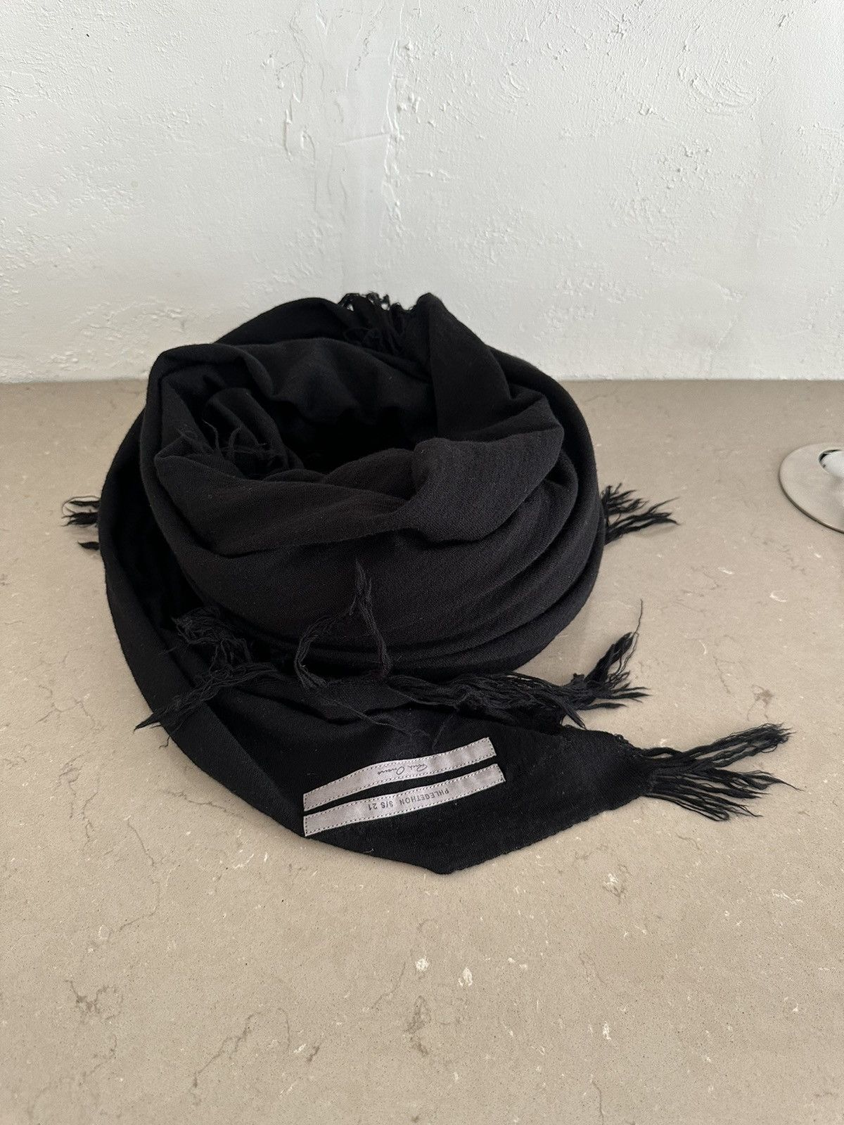 Rick Owens Men's Modal and Silk Blend Scarf Black