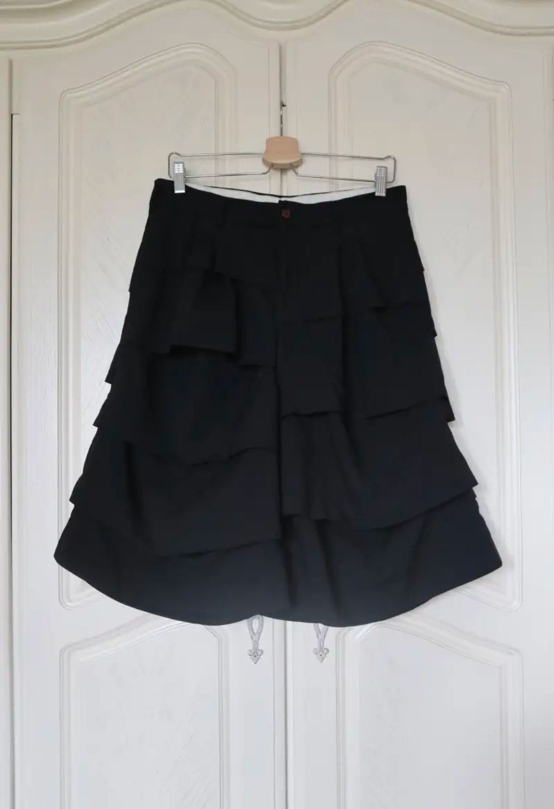 image of Comme Des Garcons Homme Plus 19Ss "crazy Suits" Layered Poly Shorts in Black, Men's (Size 41)