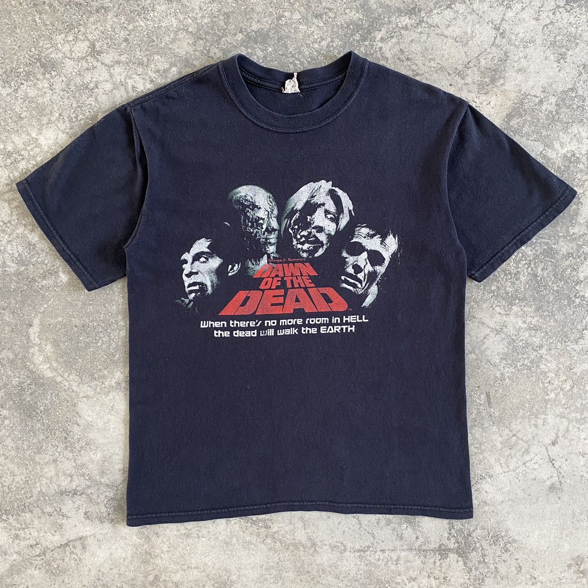 Vintage Vintage Dawn Of The Dead Horror Promo Movie T-Shirt Size US M / EU 48-50 / 2 - 2 Thumbnail