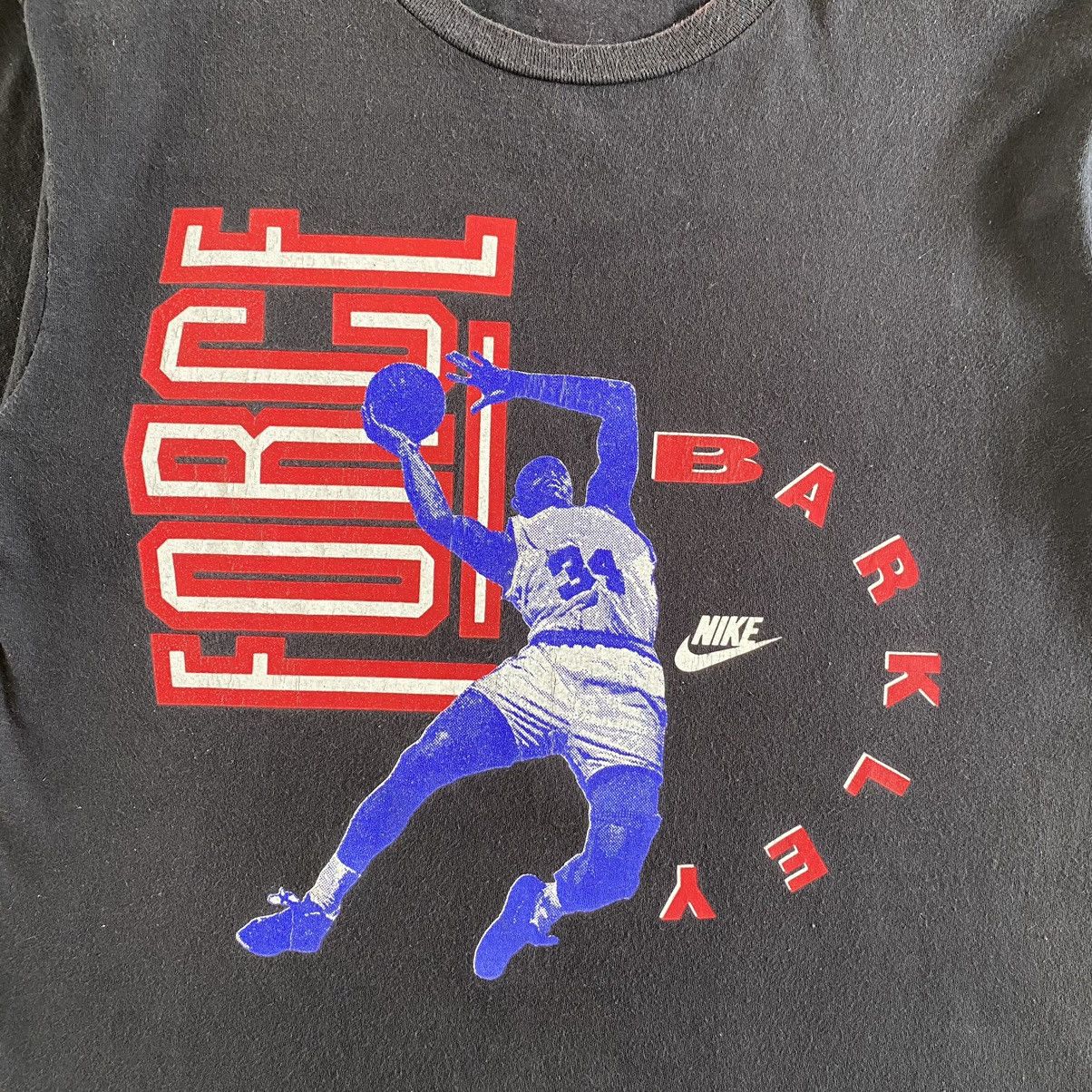 Nike Vintage 90’s Nike Grey Tag Charles Barkley Graphic T-Shirt Size US L / EU 52-54 / 3 - 4 Thumbnail
