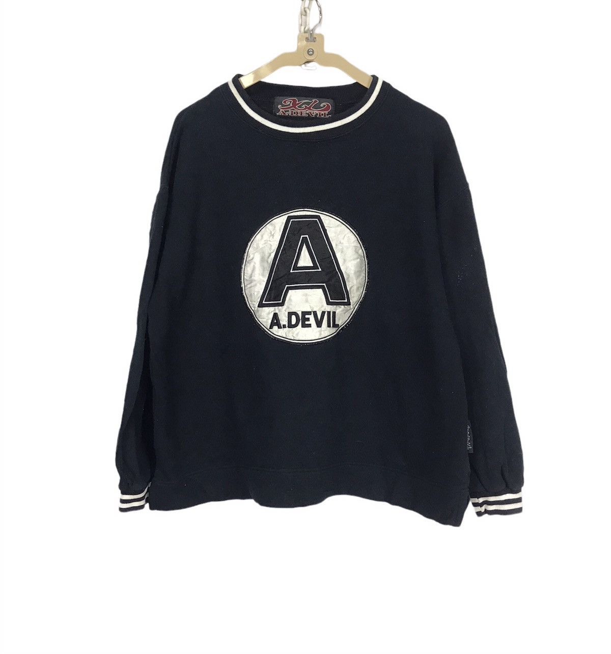 Other A-devil embroidered spellout sweatshirt Size US L / EU 52-54 / 3 - 1 Thumbnail