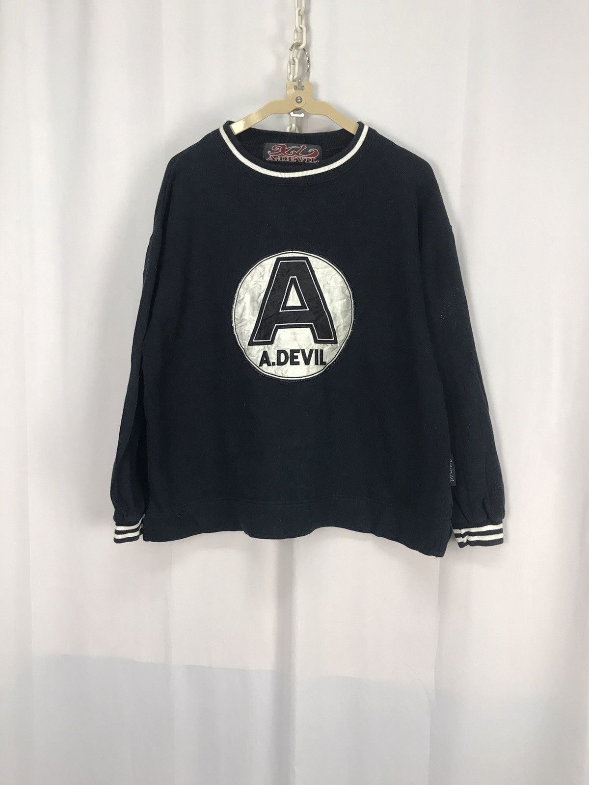 Other A-devil embroidered spellout sweatshirt Size US L / EU 52-54 / 3 - 8 Thumbnail