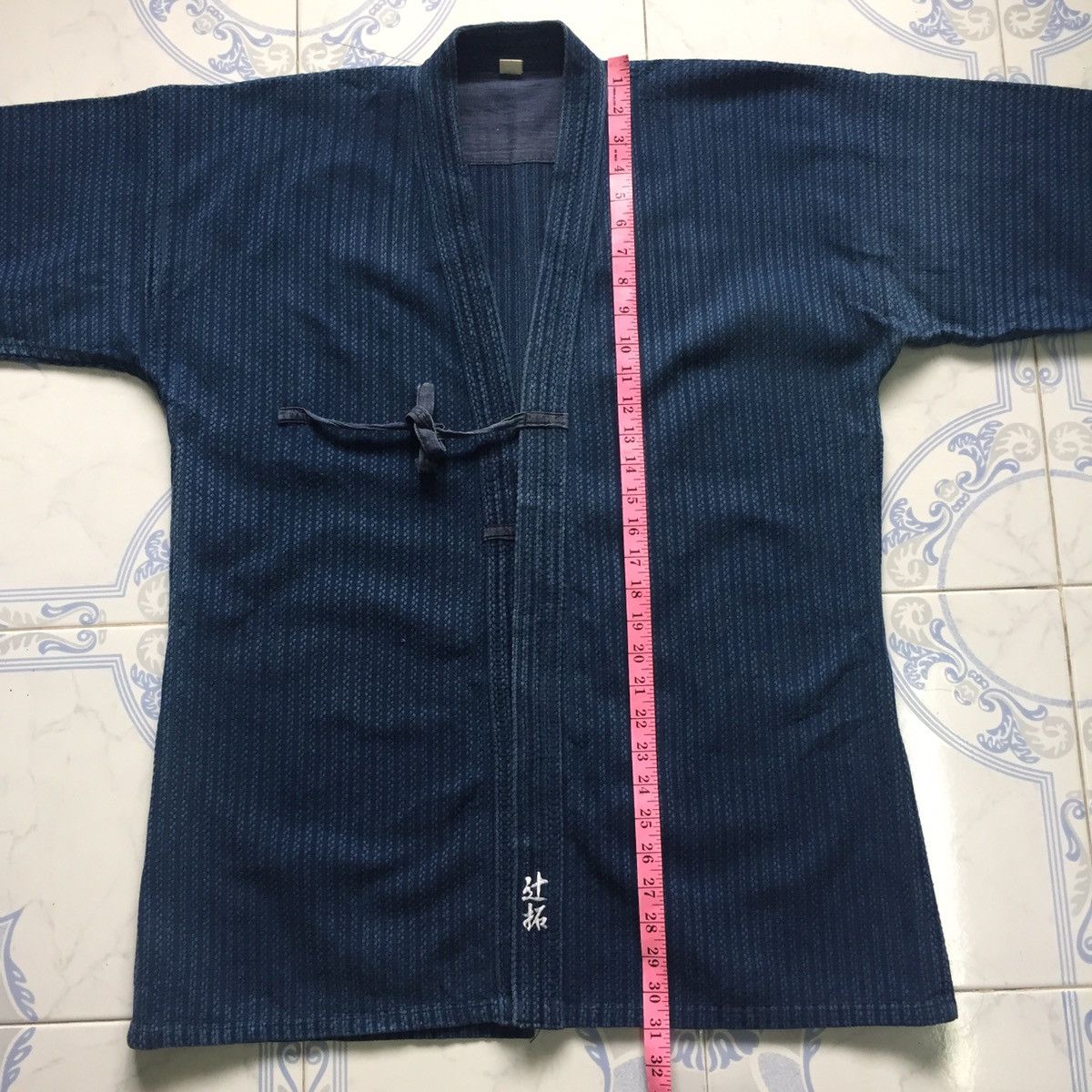 Indigo Blue Indigo Noragi Japanese Kimono Streetwear MADE IN JAPAN Size US L / EU 52-54 / 3 - 22 Thumbnail