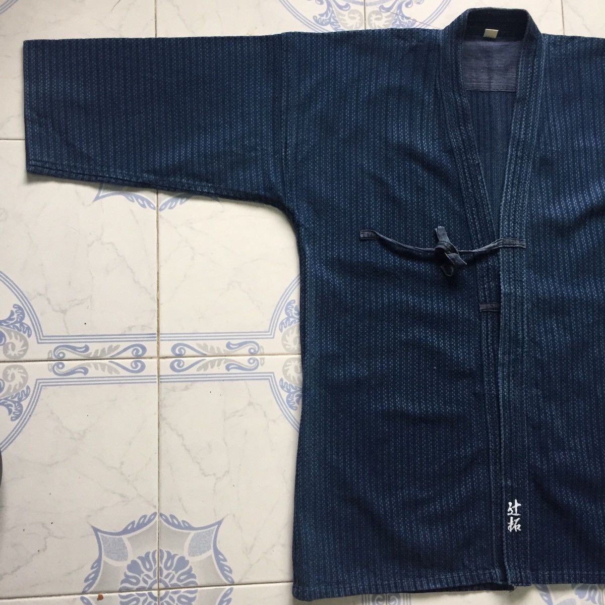 Indigo Blue Indigo Noragi Japanese Kimono Streetwear MADE IN JAPAN Size US L / EU 52-54 / 3 - 3 Thumbnail