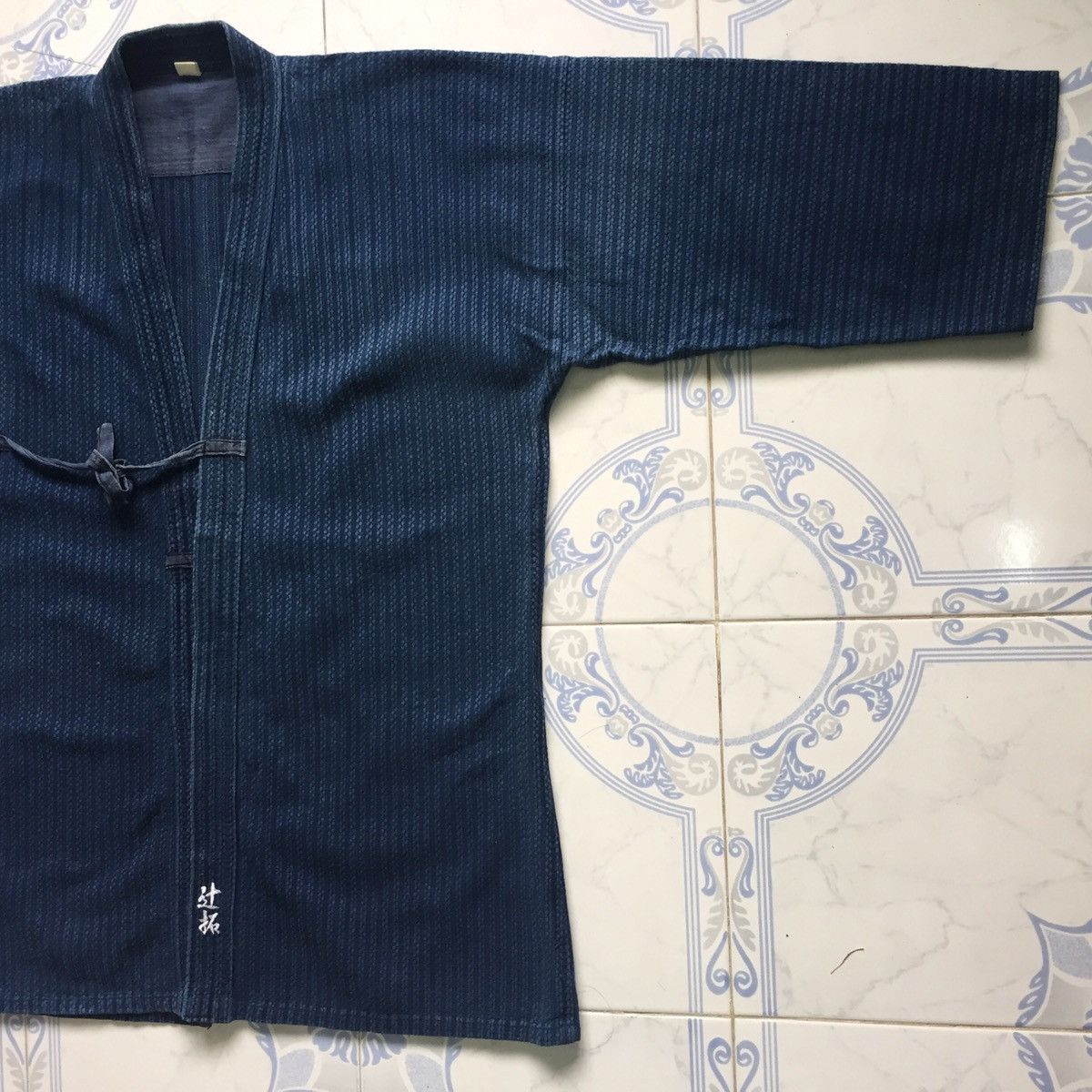 Indigo Blue Indigo Noragi Japanese Kimono Streetwear MADE IN JAPAN Size US L / EU 52-54 / 3 - 2 Thumbnail