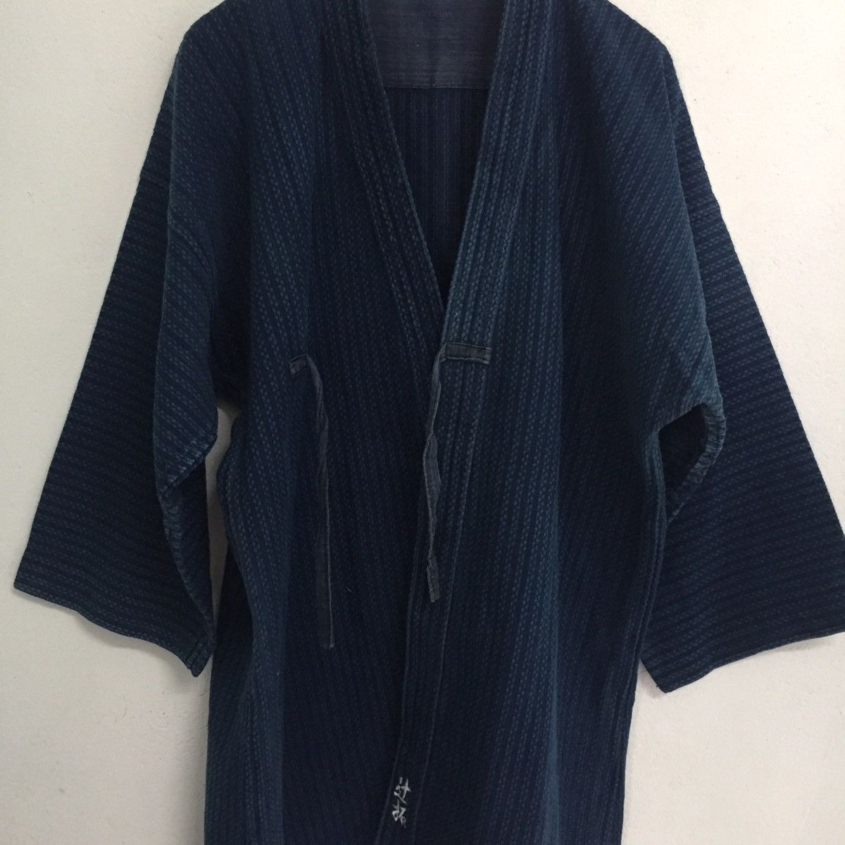 Indigo Blue Indigo Noragi Japanese Kimono Streetwear MADE IN JAPAN Size US L / EU 52-54 / 3 - 9 Thumbnail