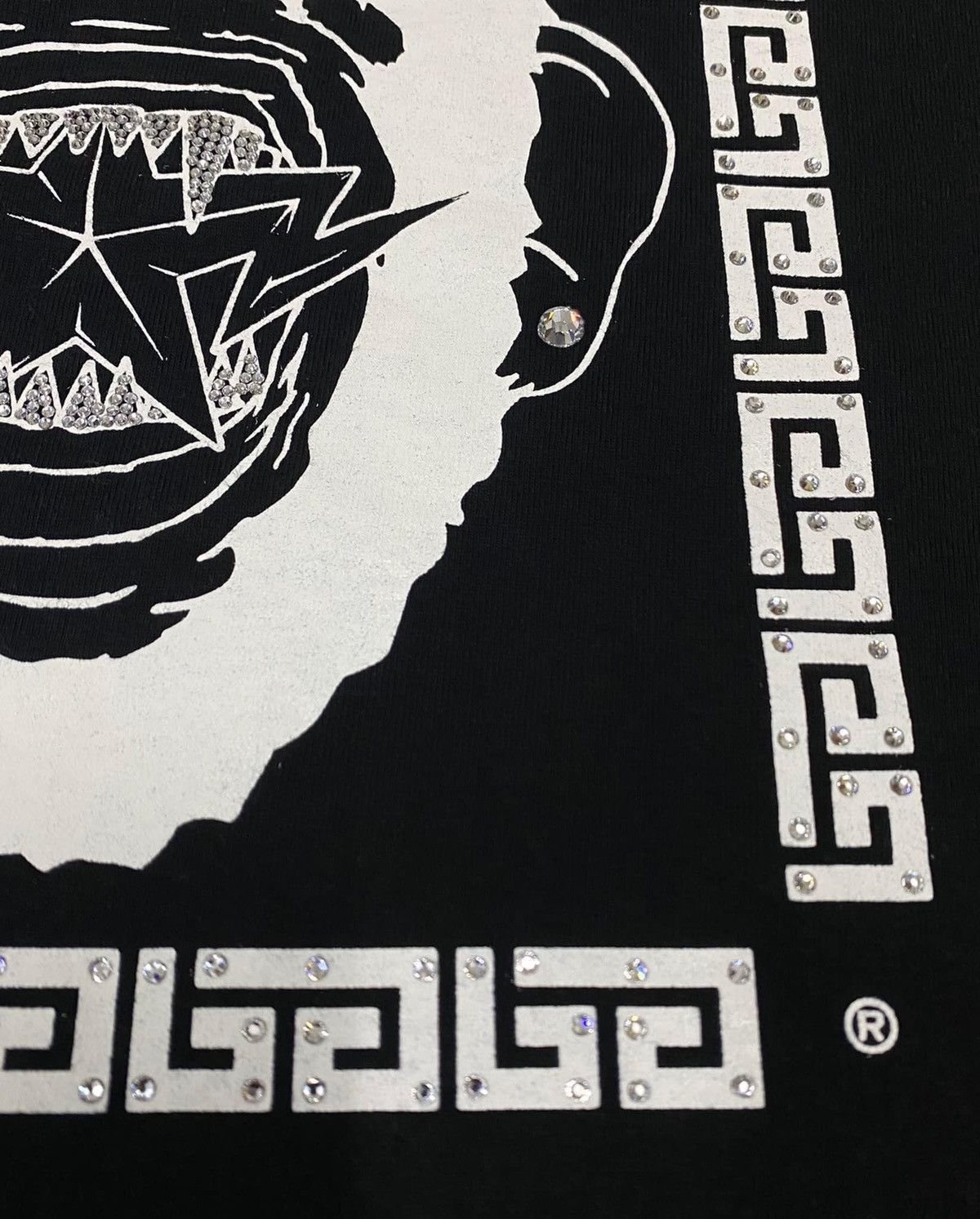 Bape × Swarovski OG 2005 A Bathing Ape Swarovski Angry Face Ape T-shirts Size US L / EU 52-54 / 3 - 5 Thumbnail
