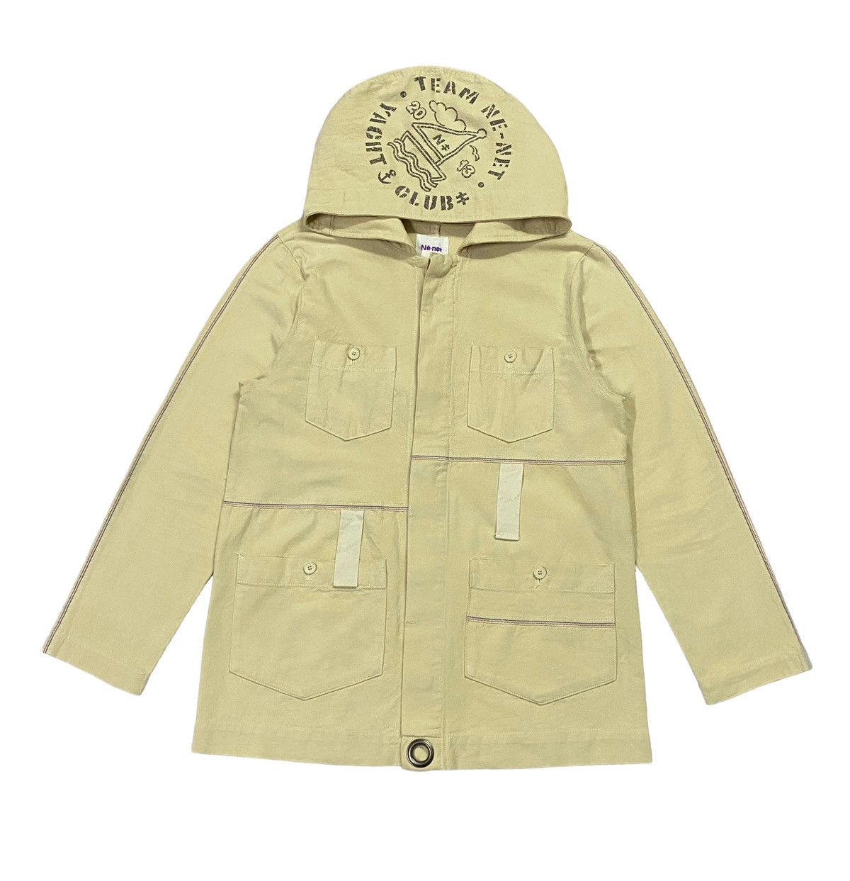 Issey Miyake × Japanese Brand × Ne-Net Ne-Net By Issey Miyake Heavy Cotton Field Hoodie Jacket Size US M / EU 48-50 / 2 - 2 Thumbnail