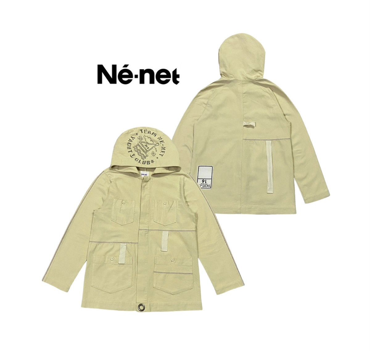 Issey Miyake × Japanese Brand × Ne-Net Ne-Net By Issey Miyake Heavy Cotton Field Hoodie Jacket Size US M / EU 48-50 / 2 - 1 Thumbnail