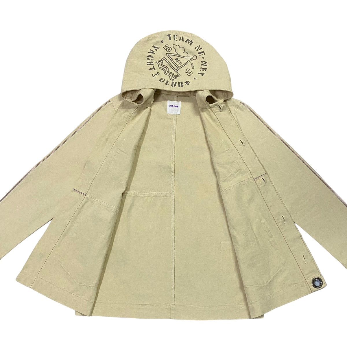 Issey Miyake × Japanese Brand × Ne-Net Ne-Net By Issey Miyake Heavy Cotton Field Hoodie Jacket Size US M / EU 48-50 / 2 - 20 Thumbnail